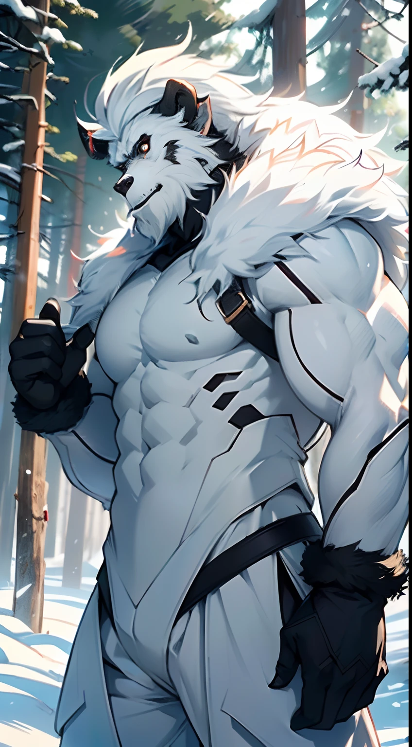 (furry_art), adult content, low-key light, by littleblackalas, NSFW, extremely_detailed, close up, drawing of puro (changed), (extremely detailed:1puro, mask, puro_(changed), fully_naked, adult), (dynamic posture: 1.5) anthro_wolf, black boxer briefs, (HardVPL: 1), naked, no_clothes, open_mouth, black_chest hair, black_colored_full_body, tiny_head, bara, broad_shoulders, bare shoulders, large_body, tail, very long legs, long arms, very tall, black_musculine_body, black_male_nipples, large_black_chest, black_abs, exposed_upper_body, exposed_lower_body, shirtless, selfie pose, red bed, low camera angle, front_view_pov, open_legs, close_up_shot, warm_lighting, light_flare, volumetric_light, balcony, mountains on background, Male focus, yofukashi background., Best quality, masterpiece.