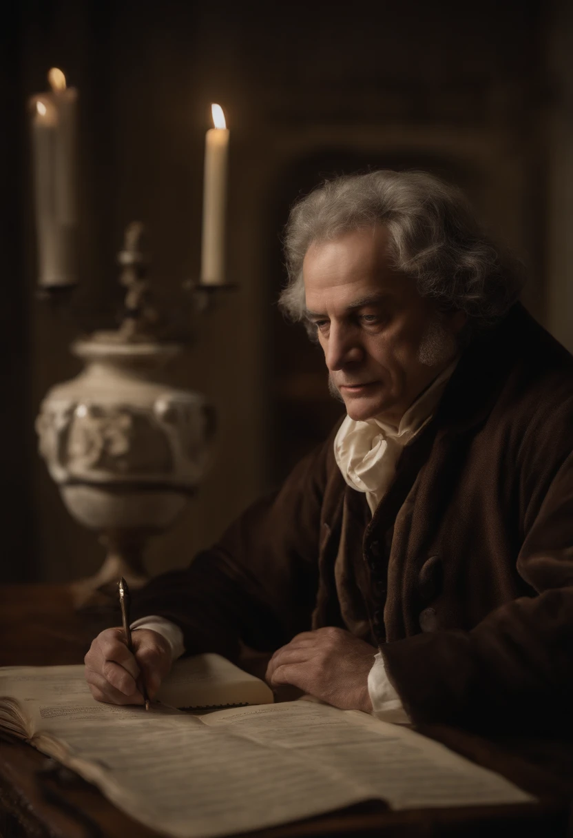 preciso de uma imagem ultrarrealista de Isaac Newton.