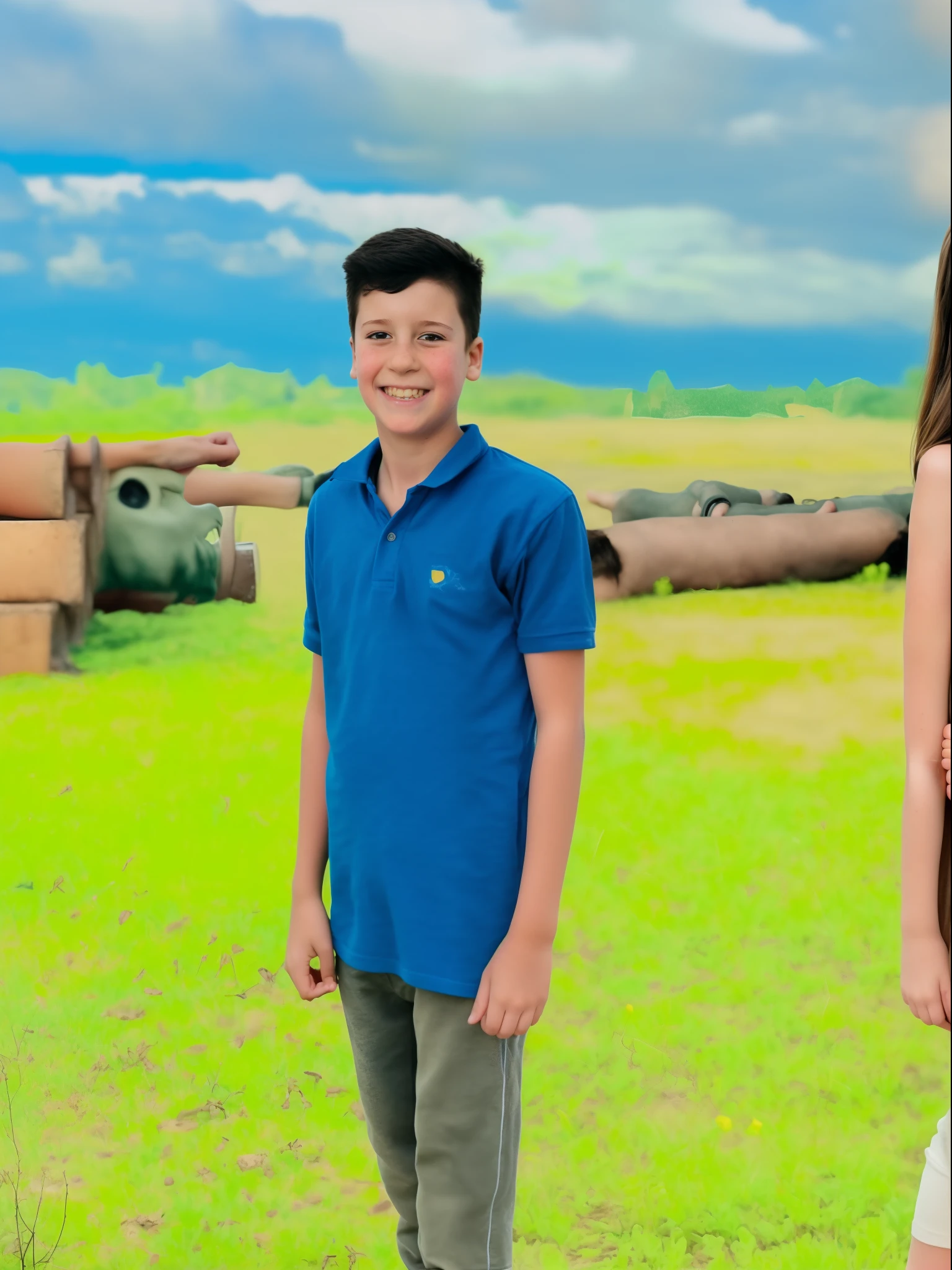 A boy with a girl, a boy with his girlfriend