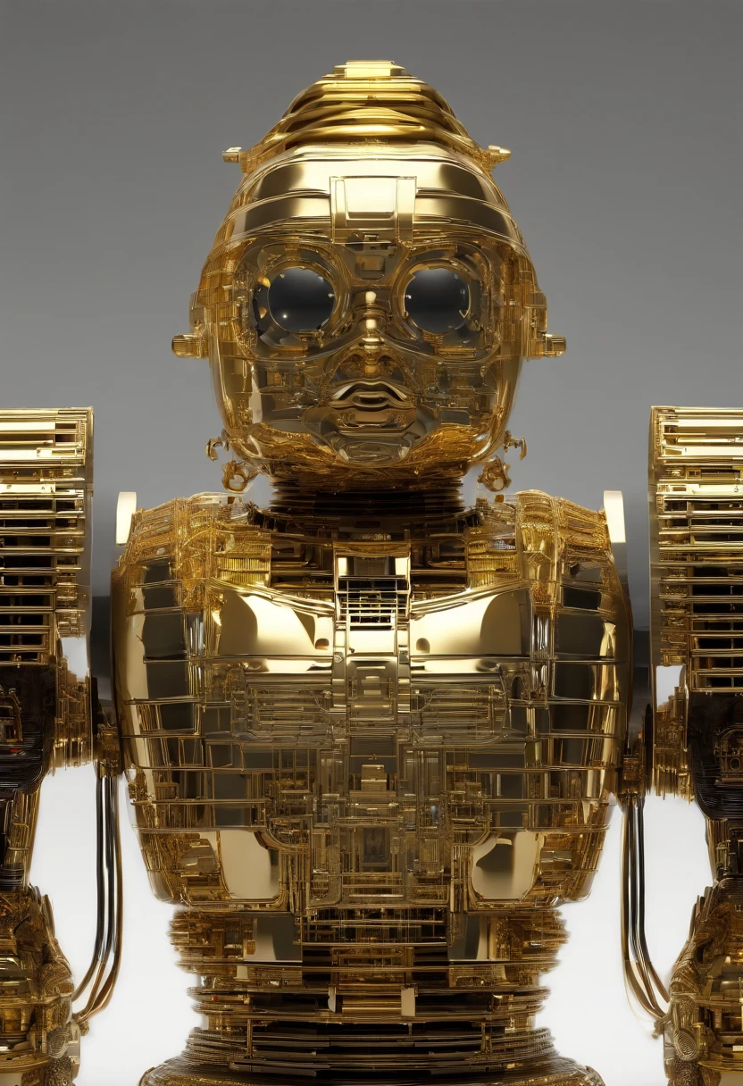 Golden Buddha,Radiant,kosmos,a liminal space,Seventh dimension,depth of fields,ssee-through