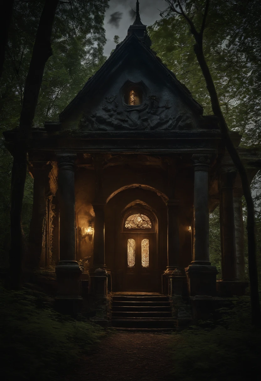 In the heart of the ancient forest, a forsaken mansion stands, shrouded in darkness and secrets. You, a fearless explorer, venture into the depths of this eerie abode, armed with only a flickering lantern and your unwavering determination. Little do you know, lurking within the shadows, a malevolent entity awaits, a tall, muscular figure cloaked in a tenebrous robe. His skin, a haunting shade of tawny, exudes an aura both terrifying and mystifying. Capture the spine-chilling encounter with this enigmatic being in your next horrifying YouTube video.