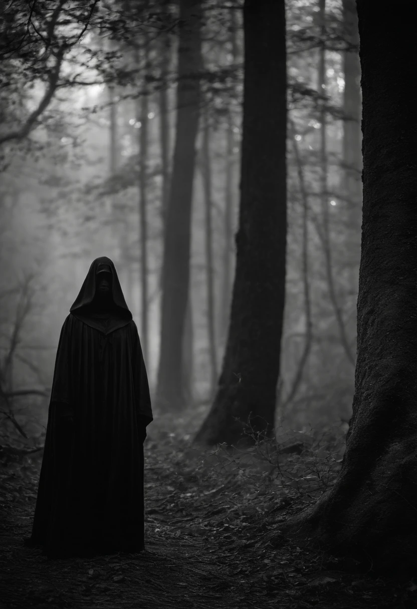 In the heart of the ancient forest, a forsaken mansion stands, shrouded in darkness and secrets. You, a fearless explorer, venture into the depths of this eerie abode, armed with only a flickering lantern and your unwavering determination. Little do you know, lurking within the shadows, a malevolent entity awaits, a tall, muscular figure cloaked in a tenebrous robe. His skin, a haunting shade of tawny, exudes an aura both terrifying and mystifying. Capture the spine-chilling encounter with this enigmatic being in your next horrifying YouTube video.