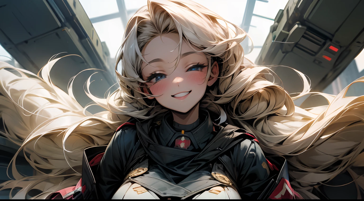 Military、Beautuful Women、Super super huge big、smil
