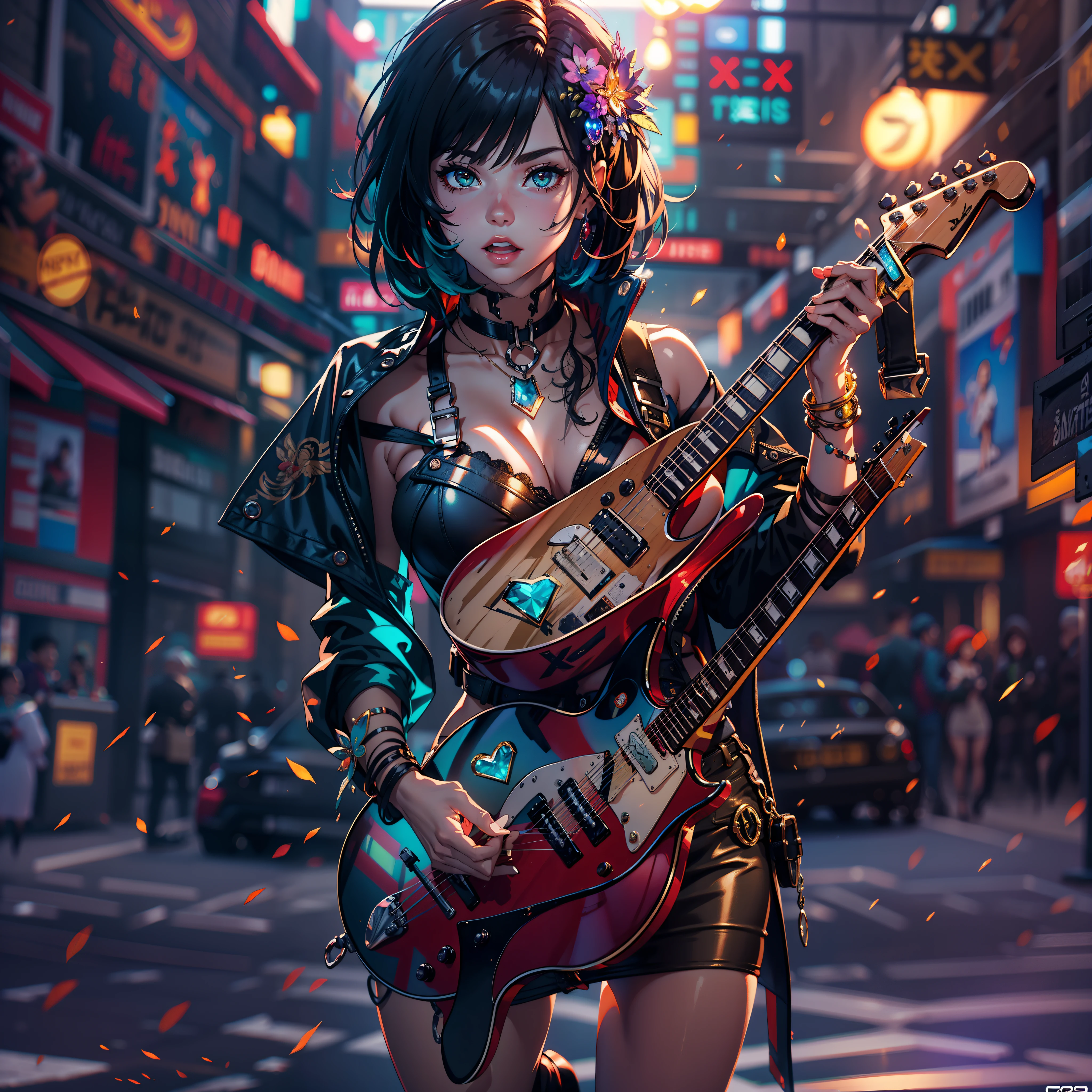 matrix Masterpiece epic girl Diva Urban deep path Jinx play handled guitar optimal sunLight meticulously intricate luminescence volumetric lightning contrast ultra_high_resolution ultra pro-Photorealistic ultra_high_quality ultra_sharpness focus accurate max perfection reflex graduated reflection extreme improved Octane-rendered opengl-shaders glsl-shader UHD XT3 64K 32K 16K 8K DSLR HDR UnrealEngine5 romm rgb pbr ombre analogique color-coded shading 3DCG fxaa global illumination cgi vfx sfx fkaa txaa rtx ssao post-processing post-production cell-shading tone-mapping augmented Divine female synthetic headgear glass transparent "singning" micro mercury gold sundrop contre-jours "Heavy Metal" scene music floraison Will-o'-the-wisp cyberpunk Goddess "Selena Gomez" dazzling play guitar Cosplay decorated Cowgirl USA flag Fancy Vivid Yellow jukebox Symmetrical Athletic Hairstyle Dreads bangs extatique Tamned Skin gorgeous sensual Effects Cheekbones Embarrassed redderer eye-liner saphirs saturate ultra_beautiful_eyes dark black pupils brown iris lazulis turquoise mouth open tongue teeth obvious smiles howling Floating Jacket Eccentric Cape onyx Shoulders-Off Shirt Lace Clavicles White Papillotes embroidered breasts huge falling sideboob satin corsait red thick leather felt skirt matching ample swinging spinel navel waist reveal belt-chastity heart diamond padlock silver agate pubis bristles scarlet pubis-hairy indigo silk snap garters thighs legs boots, dancer nickel guitar fire fleuraison bees tin incandescentes CGSCOSITY tattoo Cristallines hearth rubis invoque monster bee (EOS R6 135mm 1/1250s f/2.8 ISO400) blastflashlight flash blow glow opale straight guitar case heavy chrome flat rune lava bands glyphes Tourmaline plasma chef-d' equirectangular 360 background beholder chaos strange population Earth outdoor mirror engravings handcuff Bruce_Weber girls sex "luis Royo" naked nsfw varied multi etc.