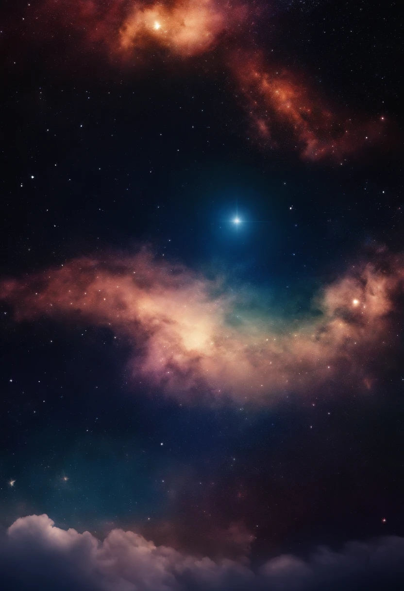 Background with night sky, estrelas, abstrato