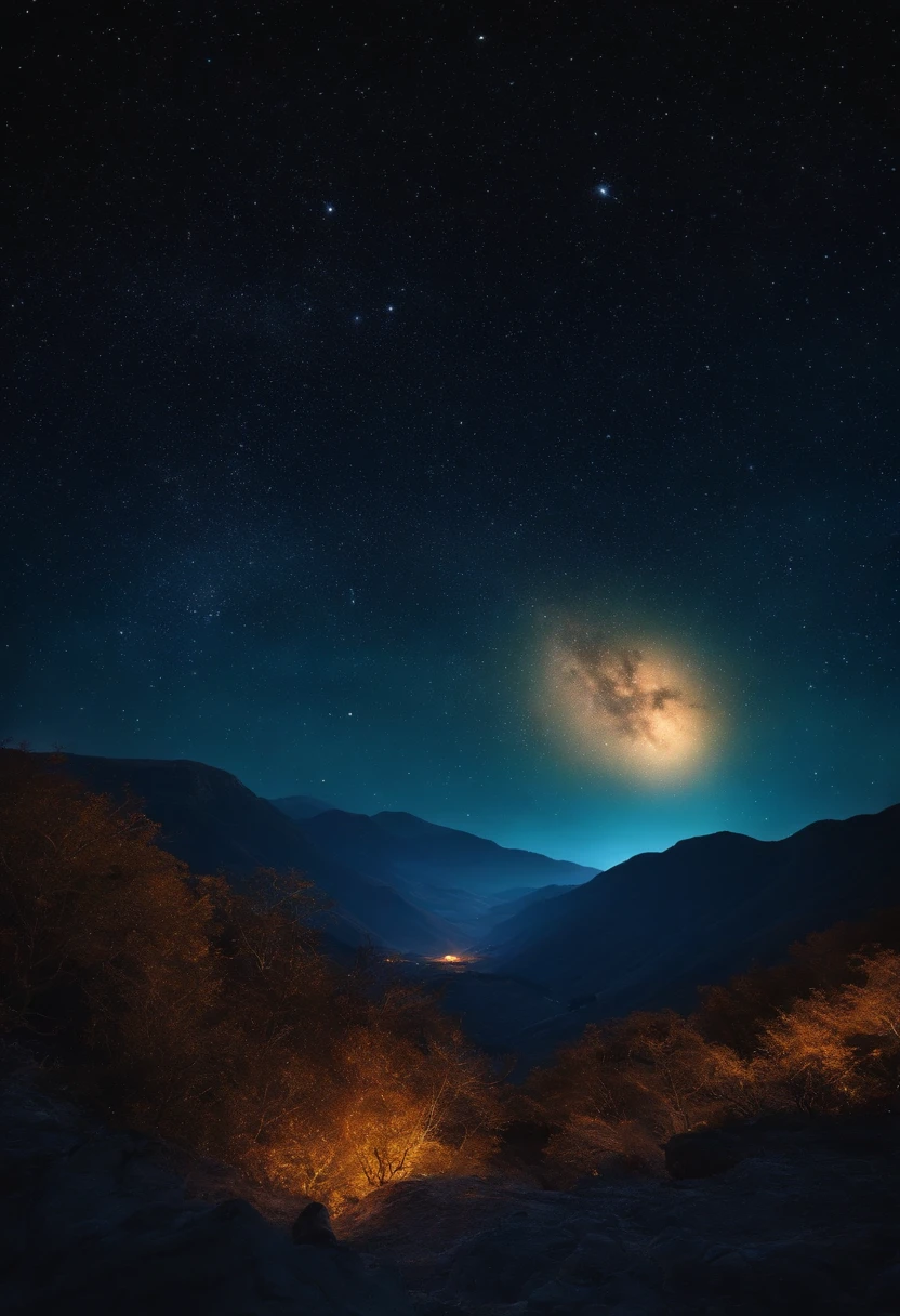 Background with night sky, estrelas, abstrato