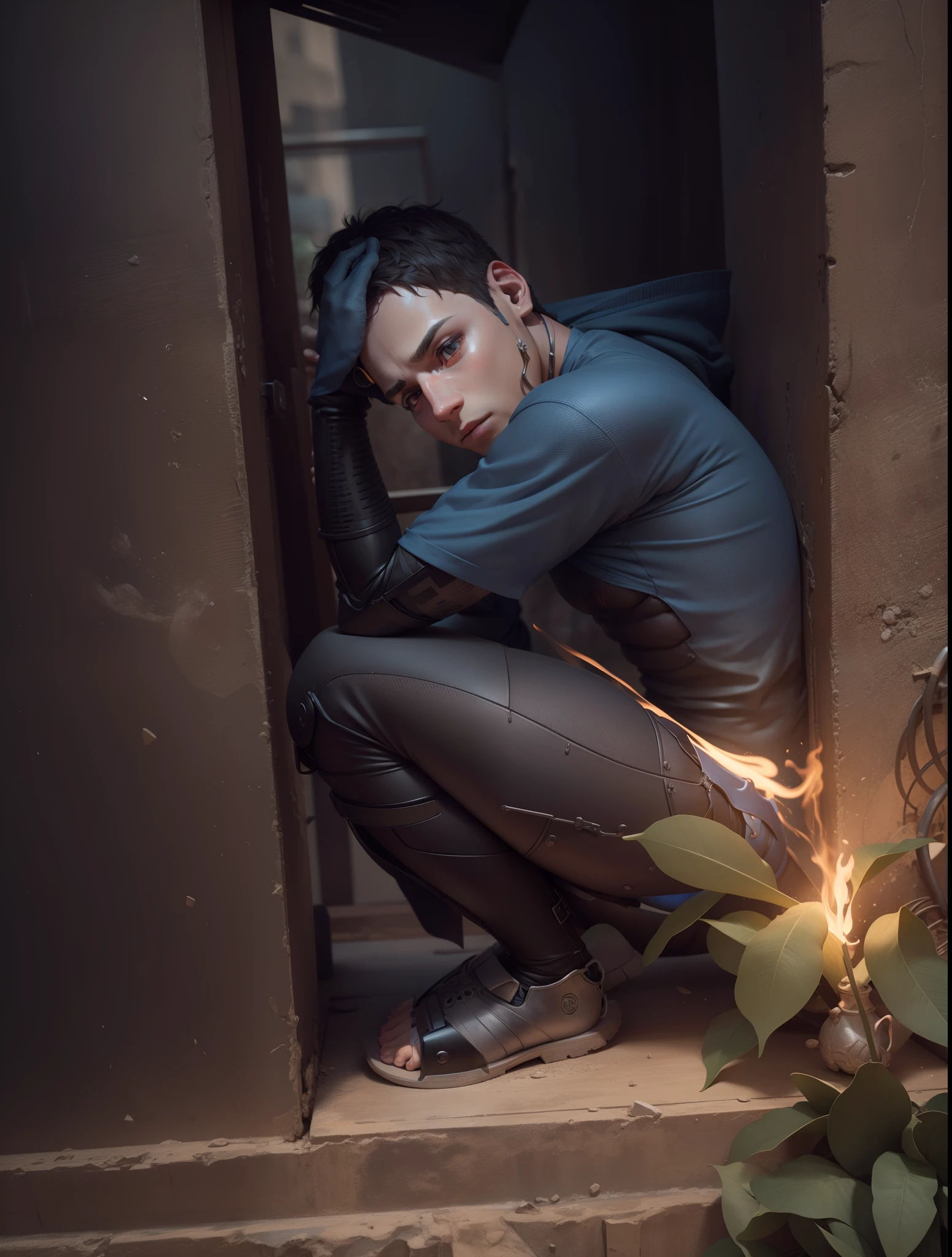 Cenemestic boy ai ultra realistic 3D