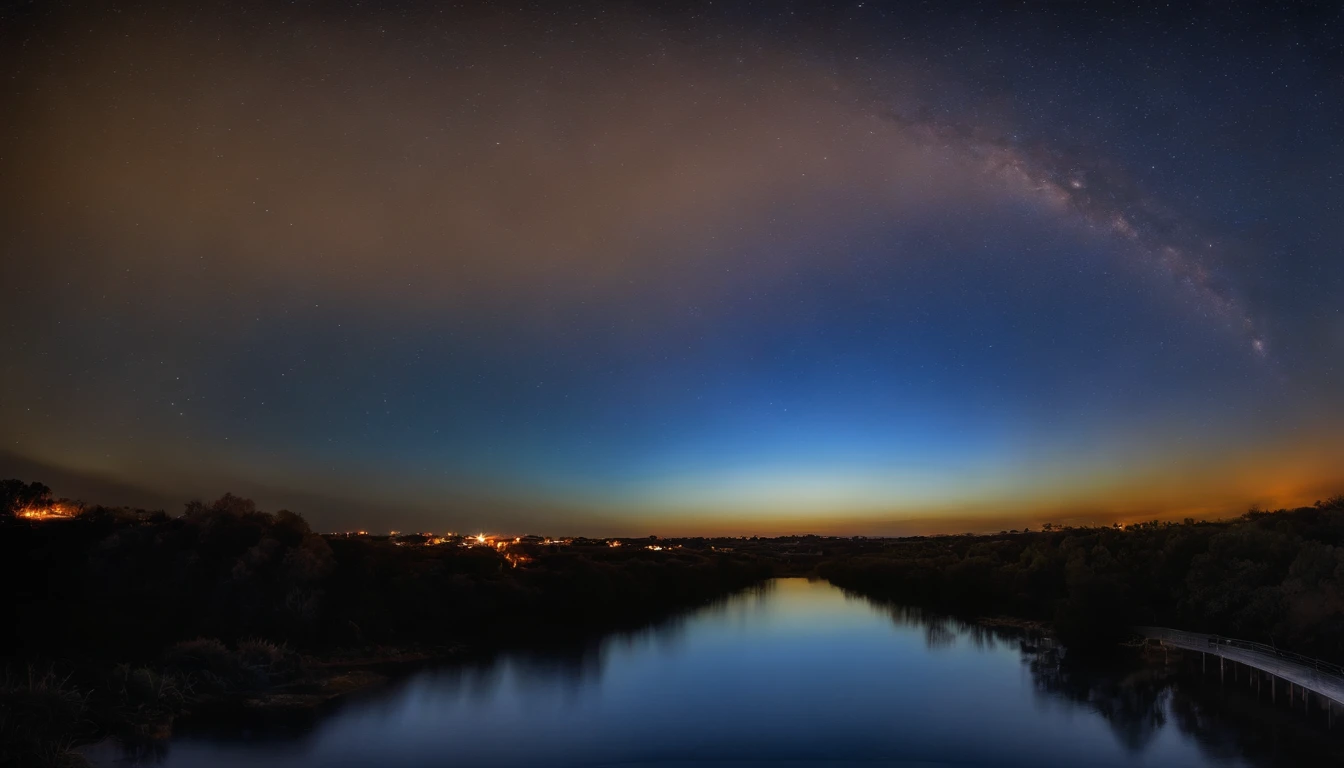 Night bluish sky, abstrato