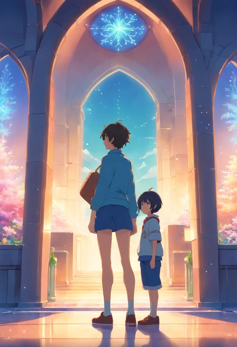 full bodyesbian、Winters、short detailed hair，male character，shoun，male people，Not serious，Castle Fantasy，castle、masutepiece, superfine illustration, Extremely detailed, 1boy, Flat background, Full body, Standing, very detailed face and eyes