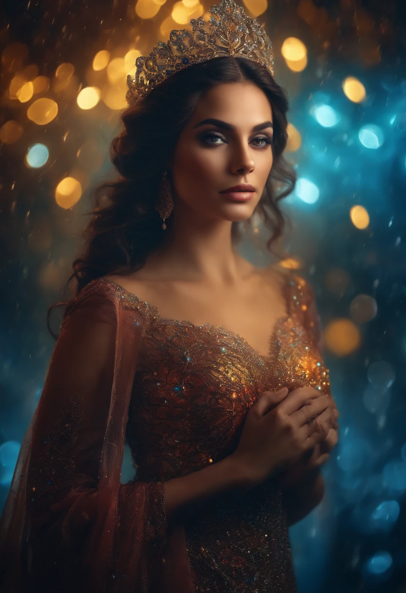 rainha de xadrez , olhos claros brilhantes, cores muito brilhantes, light particles, com luz brilhante, Arte do papel de parede, Papel de parede UHD