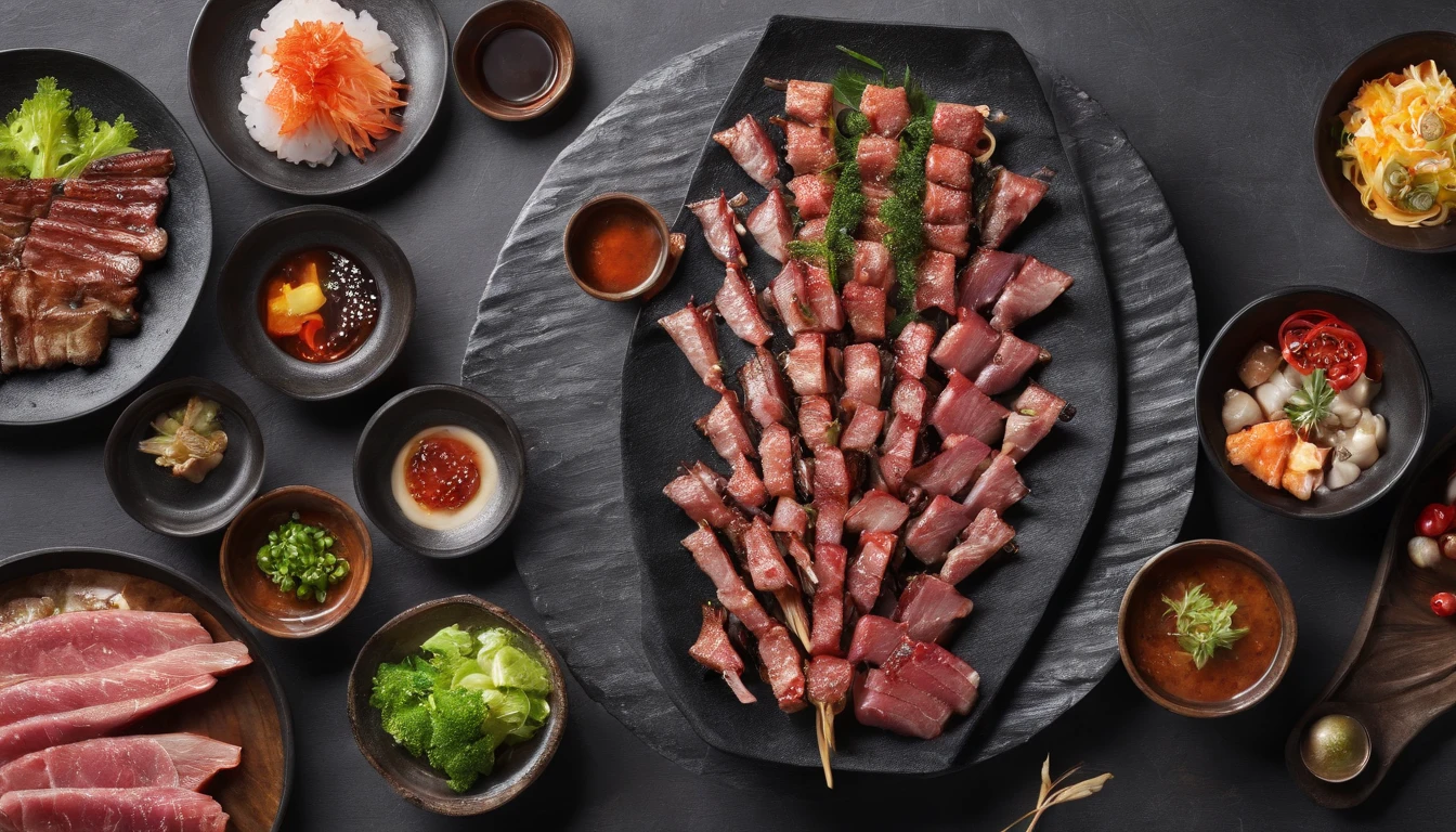 Delicious-looking yakiniku set meal