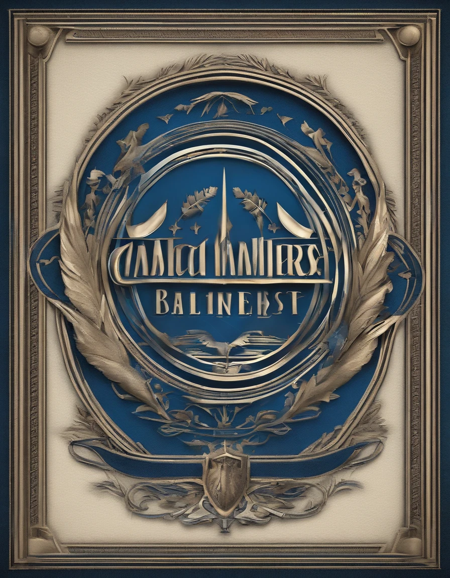 A logo design for the 50th anniversary with a high-resolution and ultra-detailed representation. The logo should have a professional touch and be created with the best quality. The design should showcase a blue gradient with an embossed effect, making it stand out. The logo should be placed on a transparent background, allowing for versatile usage.