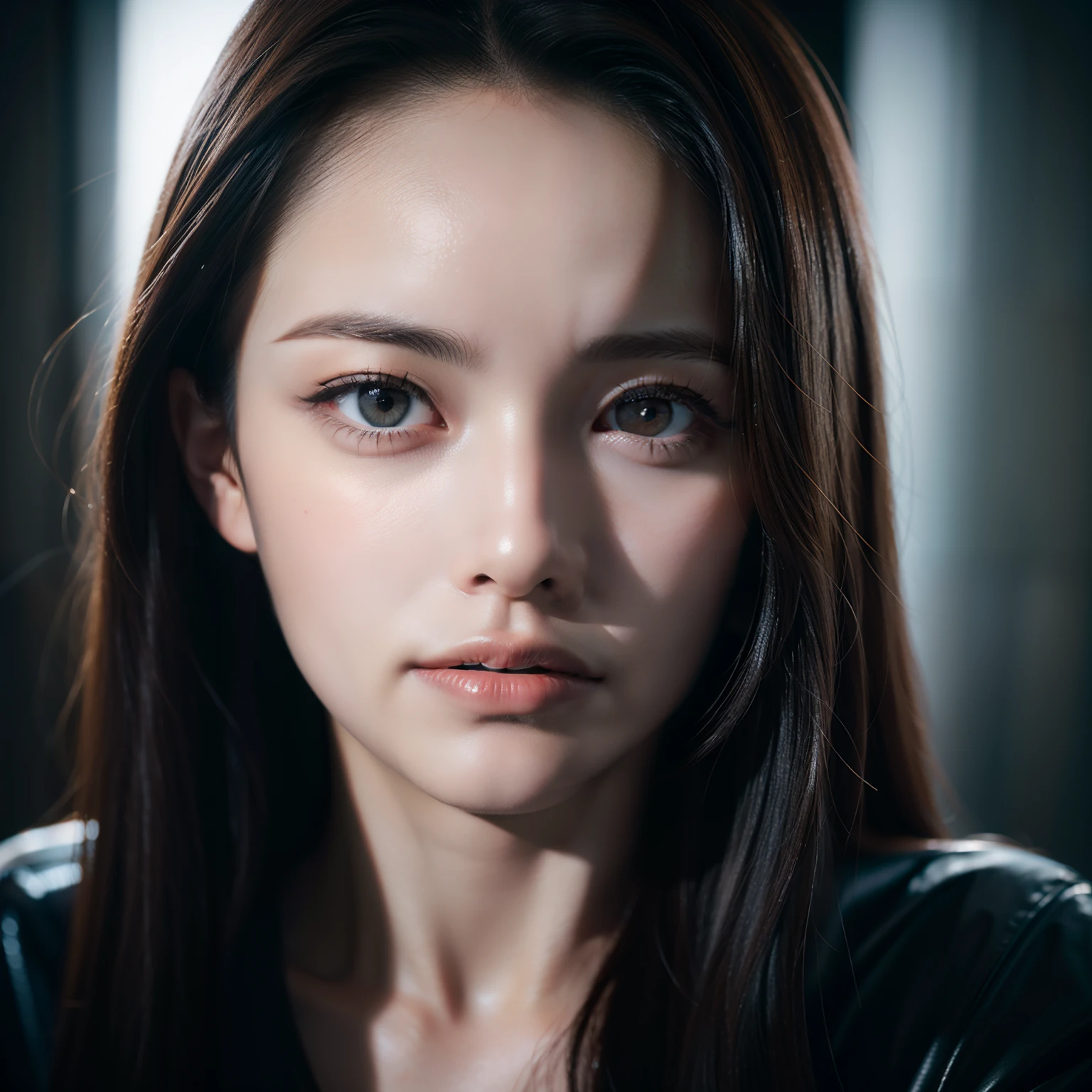 ((((highest quality))))、(((Ultra-precision CG16K wallpaper)))、(((masterpiece)))、(((Super detailed)))、(((super extreme details)))、1people's women、mature woman、24 year old woman、((Japanese face))、((very beautiful face))、((Mai Shiraishi:1.5))、((straight semi-long hair、blunt bangs))、(shiny brown hair)、beautiful delicate eyes、brown eyes、raised eyebrows、high nose、small nostrils、small mouth、seductive lips、beautiful breasts、((C cup size breasts))、cleavage、plump body、(Chubby body type)、perfect proportions、perfect anatomy、perfect composition、beautiful detailed shading、beautiful natural lighting、beautiful detail glow、Depth of the bounds written、(((High chroma)))、(((real:1.9)))、((vivid:1.5))、((edge:1.6))、((beautiful skin))、((skin texture))、((Realistic skin feel))、(((cowboy shot、Thigh:1.5)))、((Angle seen from the front:1.5))、((Surprised face with open mouth:1.4))、(Eyes looking at me:1.5)、Bright daylight、Natural light、(((outside the dilapidated building:1.2)))、(standing pose:1.5)、(((Wearing a heavily torn mint green tank top、Wearing severely torn white shorts:1.6)))、((Completely naked:1.2))、((earrings、wearing necklace:1.3))、