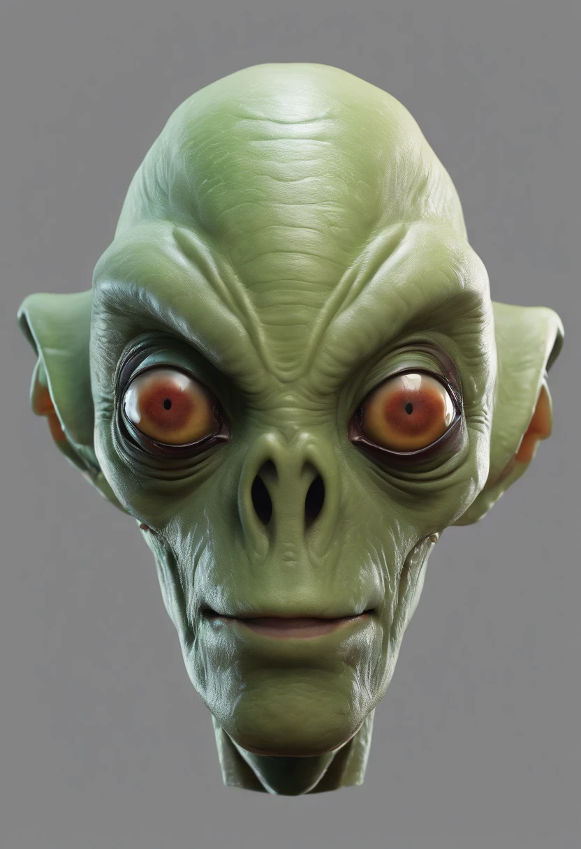infected alien ,clipart, front view, white background, portrait, digitial painting,3D character design by Mark Clairen and Pixar and Hayao Miyazaki and Akira Toriyama,4K HD illustration,Very detailed facial features and cartoon-style visual, clipart clipart