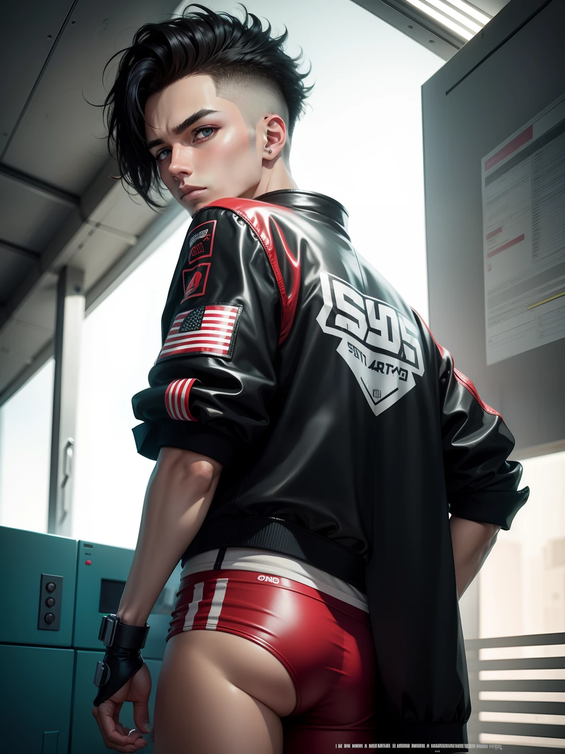 Cyber park boy retouche photo mignon
