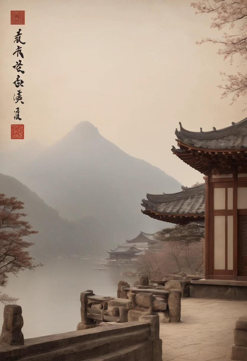 book cover design,  with a picture of a pagoda on it, a portrait by Kanō Tan'yū, flickr, sōsaku hanga, creative book cover, japanese temples, ukiyo - e sculpture, chinese architecture, detailed book illustration, edo era, style of shoji kawamori, feng zhu |, edo, pagoda
