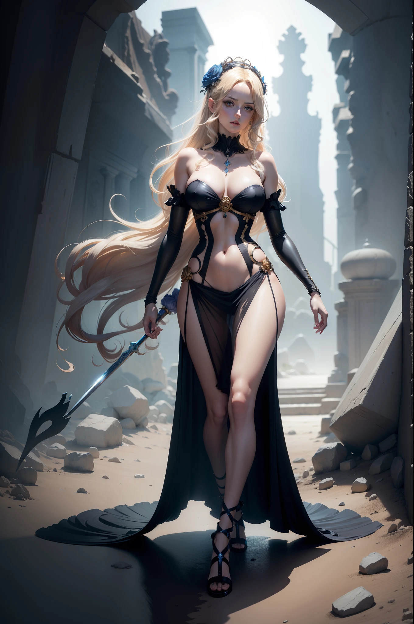 Aphrodite, greek mythology, one piece character, simetric body, full body, extremely detailed, cinematic lighting, high contrast, artstation, character concept art, hyper stylize, full see through clothes, sexualized, hyper ta