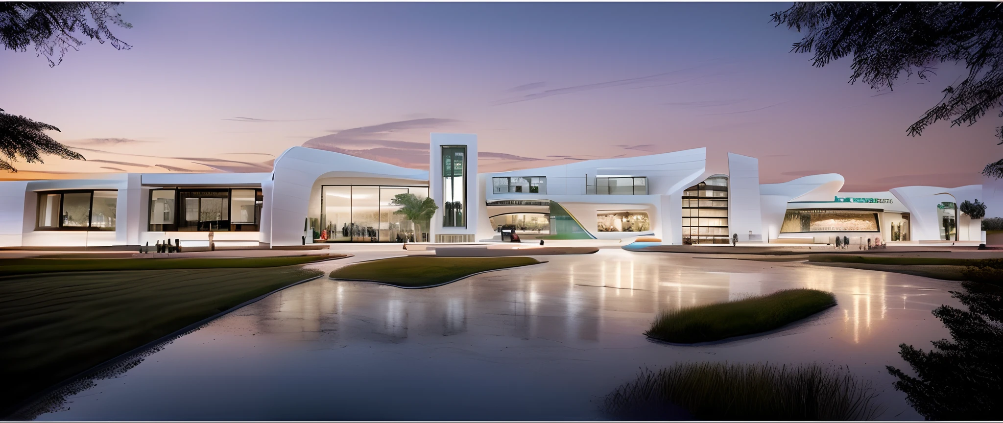 Mall Building , Beautiful modern building, Future buildings, Modern building in Dubai, Minute details about the building, Detailed interface interface , In the architectural style of Zaha Hadid, In the style of Zaha Hadid, Concept diagram, Norman Foster style, Concept Drawing, Inspired by Zaha Hadid, Architectural concept, In the background is a clear sky