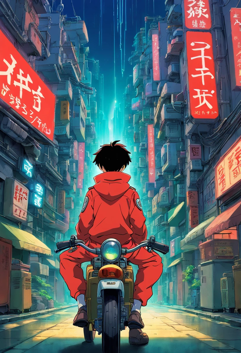 AKIRA Ghibli AKIRA KANEDA BIKE CyberPunk
