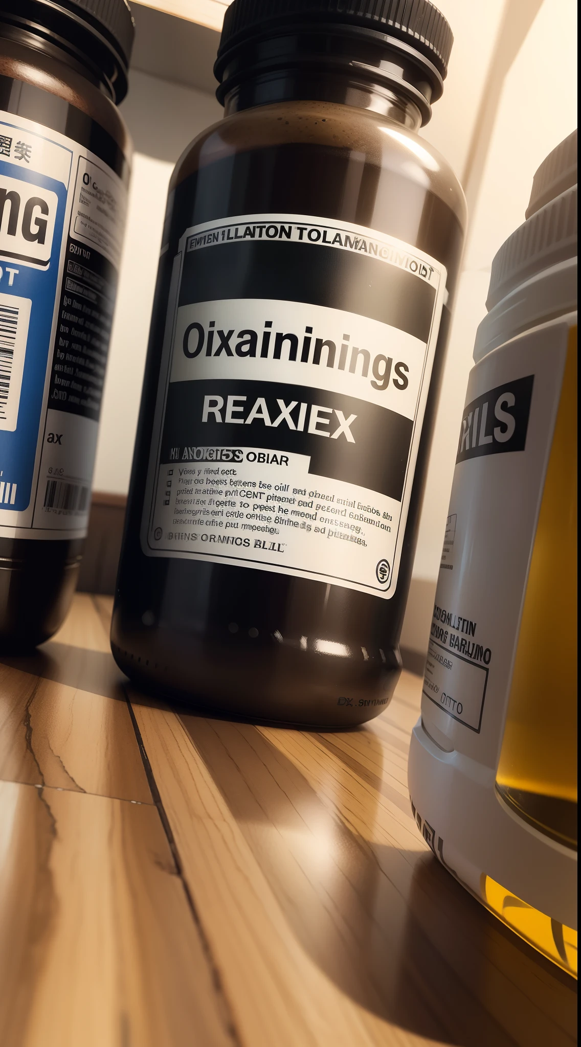 A warning label on a bottle of pills, signifying Toxicology.