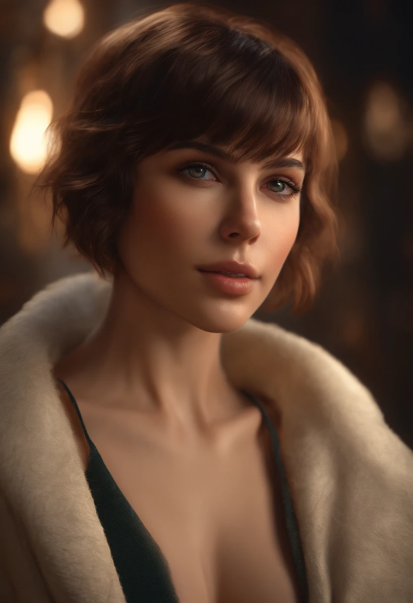zydG, 1girl, detailed skin, looking at viewer, brown eyes, (short hair with bangs:1.2), (medium breasts:1.0), (medium areolae:0.8),
(photorealistic:1.4), (best quality:1.0), (ultra highres:1.0), 8k, RAW photo, (masterpiece:0.2), (pureerosface_v1:0.5)
