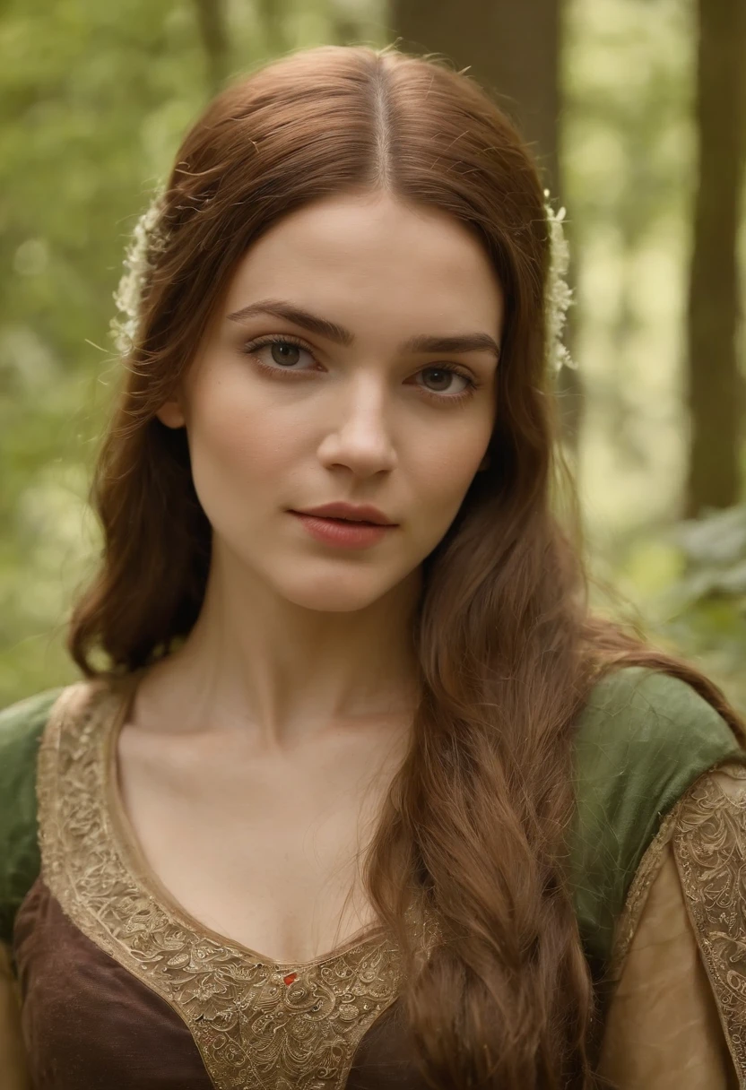 (((uma ferida avermelhada profunda atravessa sua bochecha esquerda))) tez justa, mulher em torno de 19 anos, cabelos brancos naturais, olhos verdes distintos, vestindo kohl, slender and graceful, Beautiful, luz de velas em um ambiente medieval, Ultra sharp focus, tiro realista, roupas femininas medievais, cores tetradicas (cicatriz:1.4)