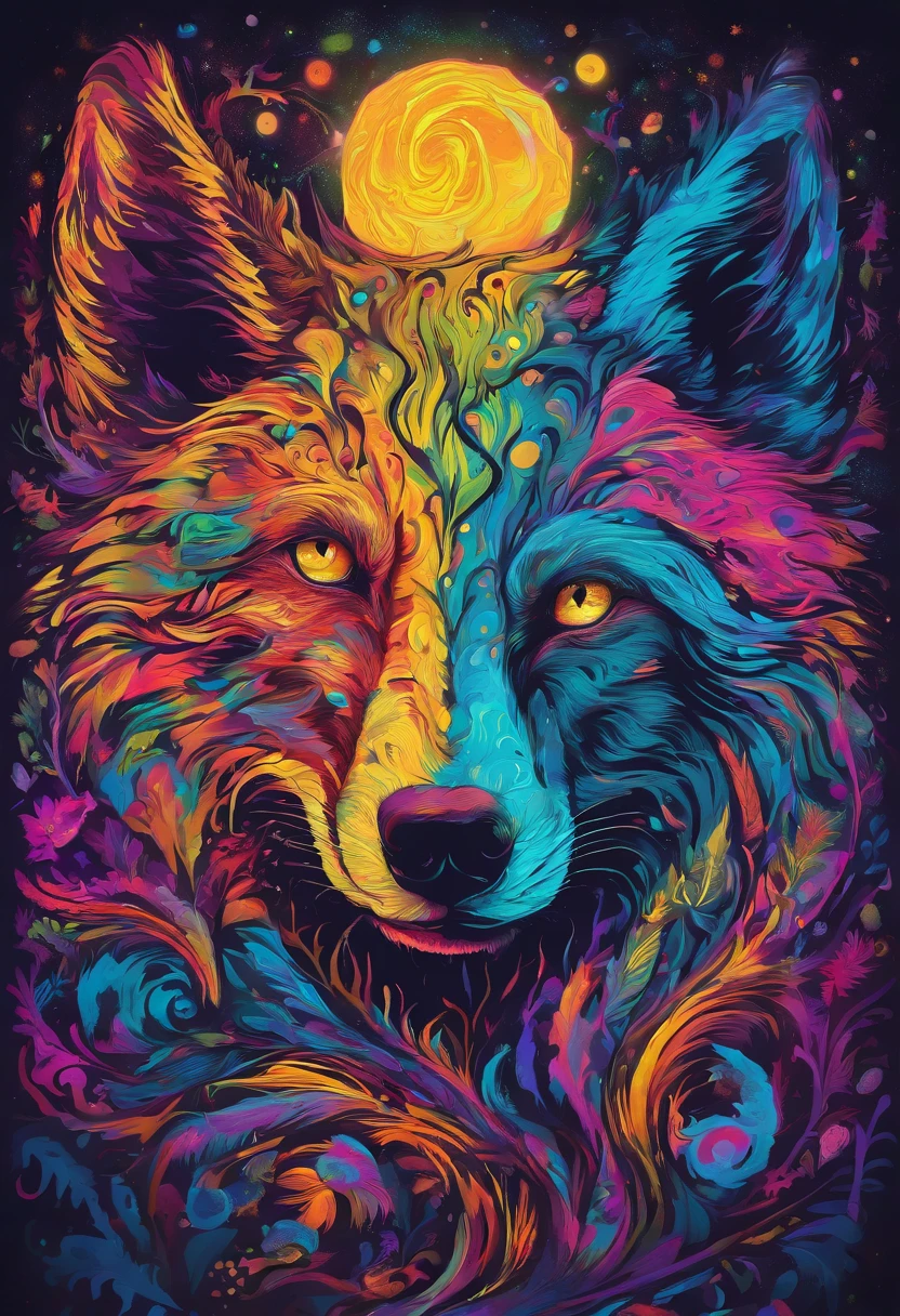 arte splash, a wolf head, ((White background)), piercing eyes, Epic Instagram, art-station, splash style of colorful paint+, Contour, hyper-detailed intricately detailed, engine unreal, awesome, details Intricate, splashscreen, colors complementary, realistic concept art, 8K resolution, deviantart masterpiece, oil-painting, heavy brush strokes, paint drips, splash arts