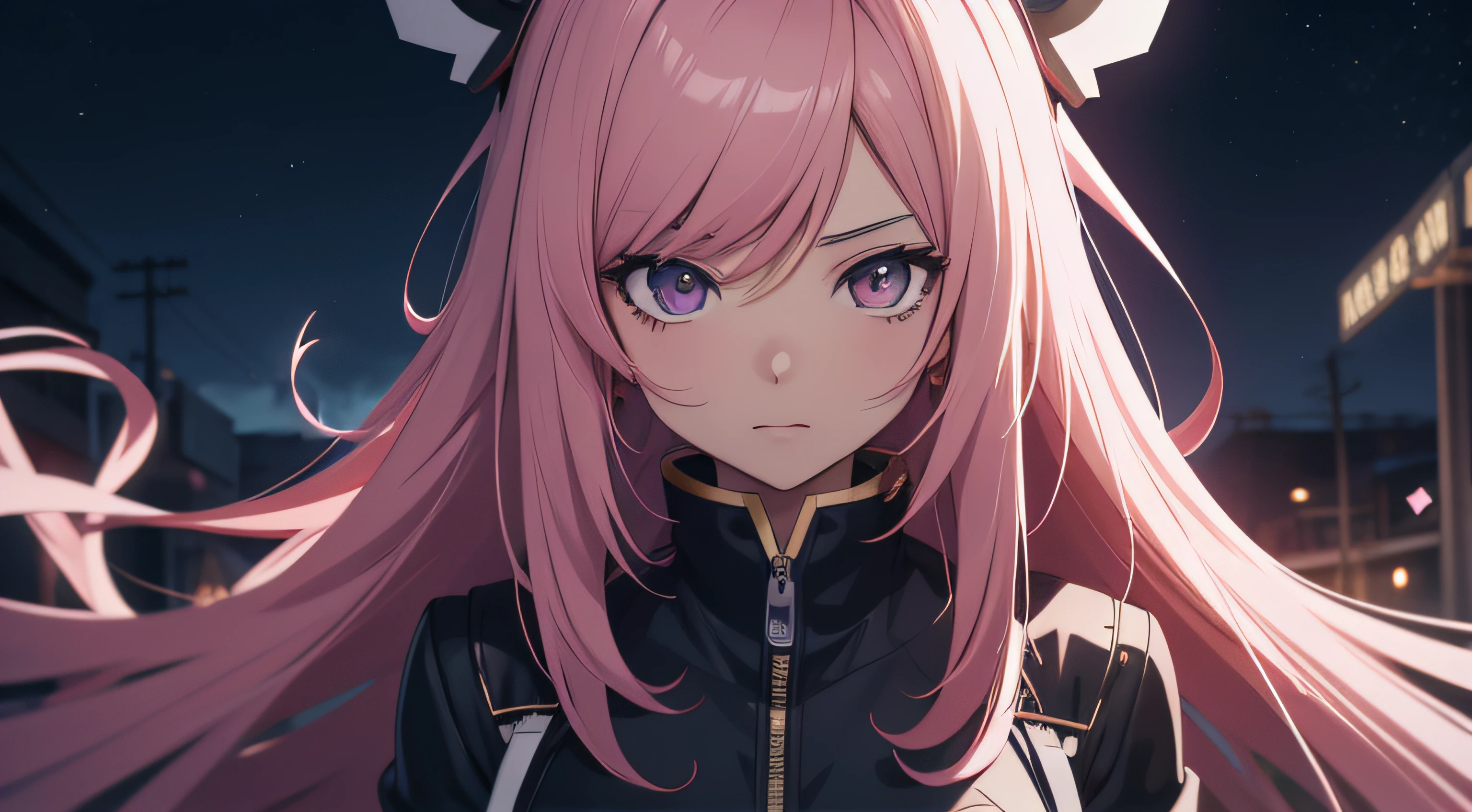anime com espadas e uma jaqueta preta e rosa, Estilo anime 4K, 4k anime wallpapers, 4k anime wallpapers, papel de parede anime 4k, arte de anime digital detalhada, Melhor Anime 4K Konachan Wallpaper, Anime Art Wallpaper 4K, Anime Art Wallpaper 4K, Anime Art Wallpaper 8K, night core, menina retrato, Estilo anime. 8k