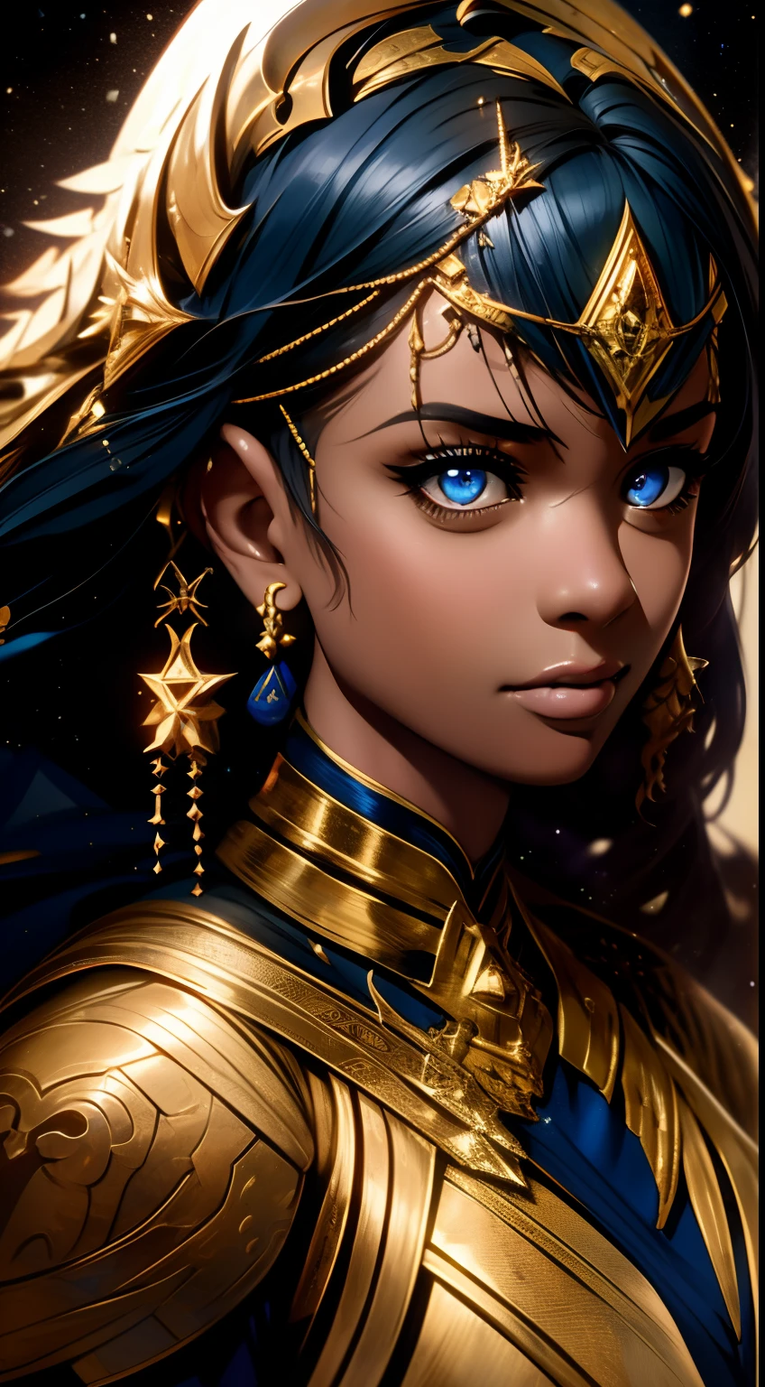 woman african ,realistic, 4k, an angel with big wings, a sword, a hood over his head in war (chaos) space girl background image, spacesuit, space, masterpiece, best quality, technological, high-tech, intricate, detailed, absurd, 1woman African features, beautiful, perfect face, extreme details, (masterpiece), (best quality), face, looking at the viewer, wide eyes, amazement, fright, surprise, space, beautiful, stardust, cosmic, wallpaper, cinematic, composition, colorful, perfect eyes, 32k, dimensions 1080 x 1920, very beautiful mouth, real skin, blue eyes, raw, sensual, magic, dimensions, stardust, futuristic,
afro-woman