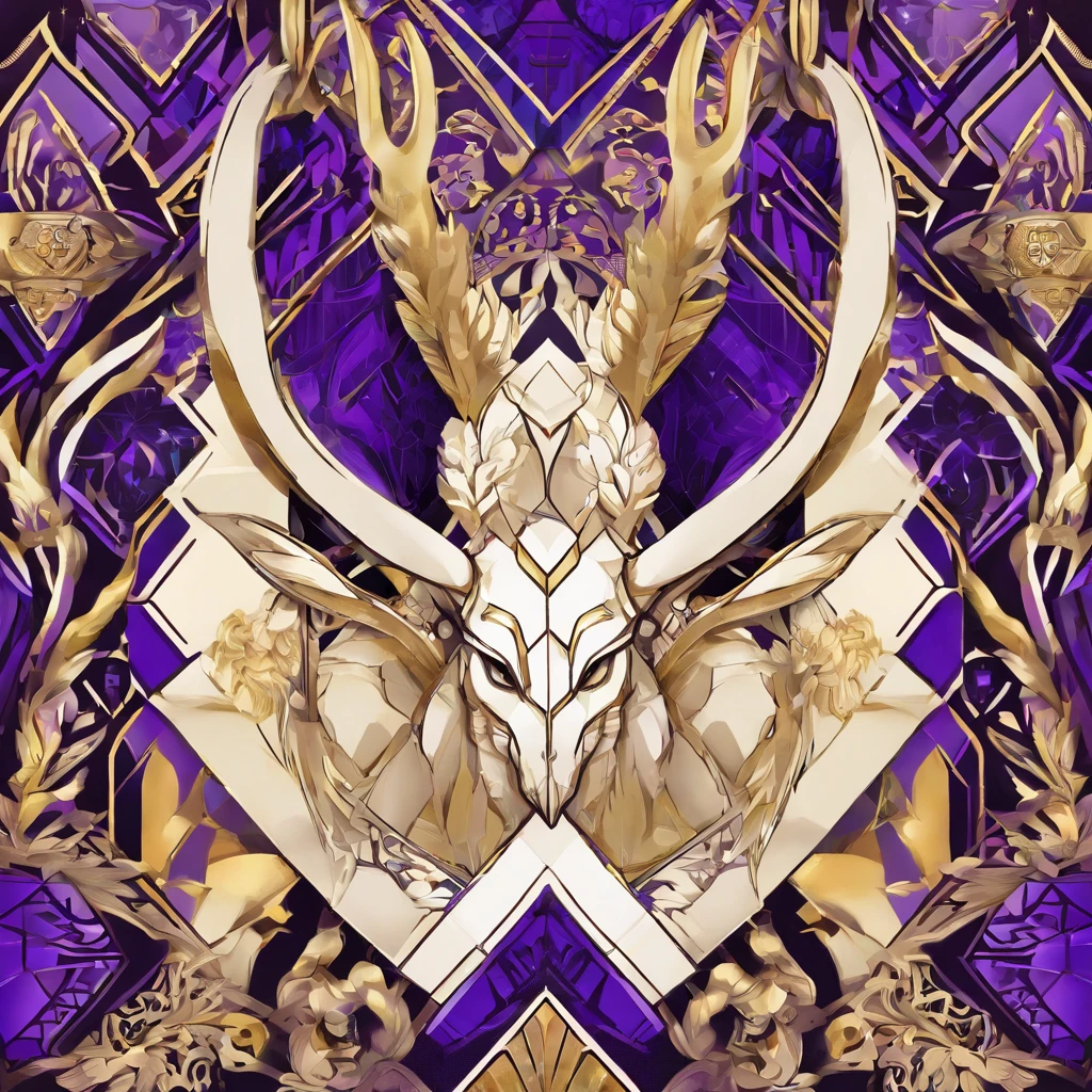 Knight Jackalope, short purple hair, jackalope antlers, dark armor(masterpiece, best quality)