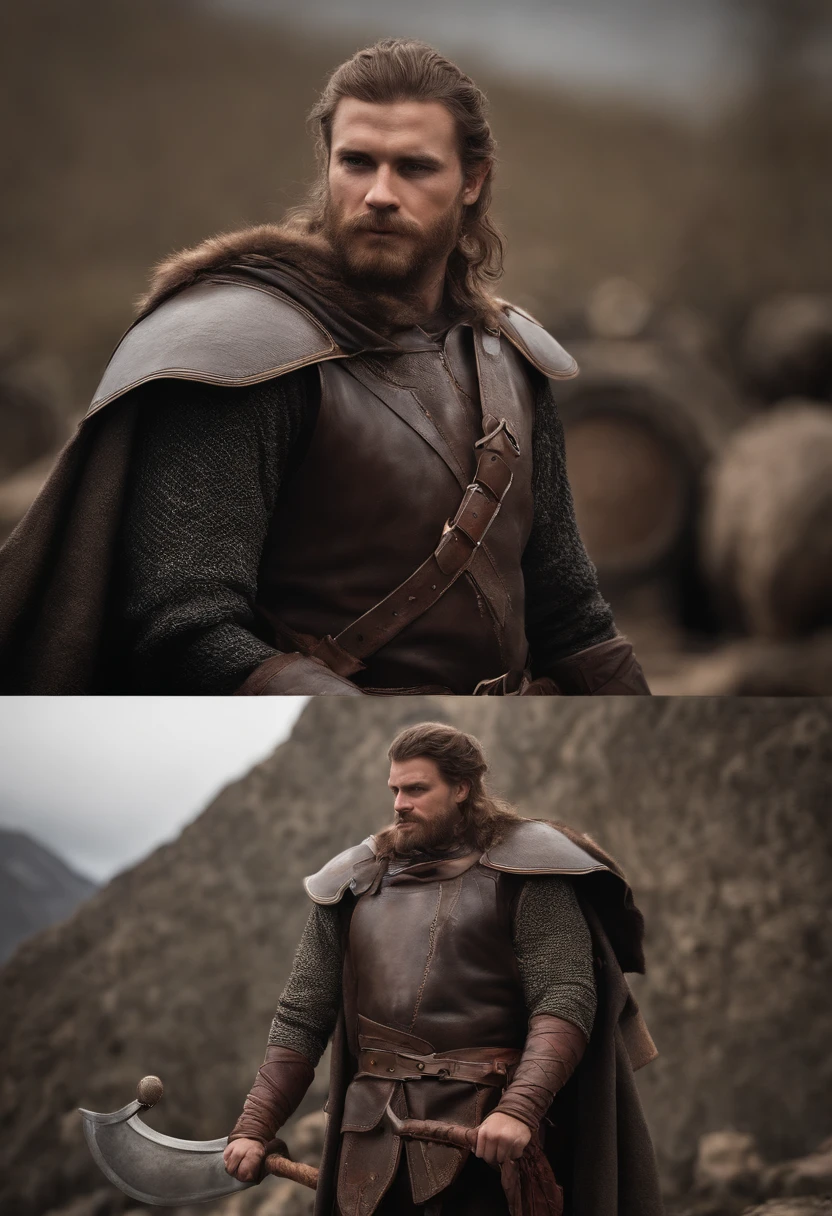 corpo de buff, sangue, water, lama. s vikings escandinavos. Luvas, sorrir. idade 20 atraente masculino em couro preto, estilo da foto, macho, equipamento de couro preto completo, Retrato de Caractere DND, intrincado, louro, master part, especialista, insanamente detalhado, 4k resolution, Rembrandt, john william waterhouse, Sargento Cantor, compositing, enquadramento, trending on ArtStation, foco nítido, Studio photo, detalhes intrincados, altamente detalhado, trending on ArtStation, foco nítido, Studio photo, detalhes intrincados, altamente detalhado, Directed by: Greg Rutkowski, trending on ArtStation, foco nítido, Studio photo, detalhes intrincados, altamente detalhado, Directed by: Greg Rutkowsk