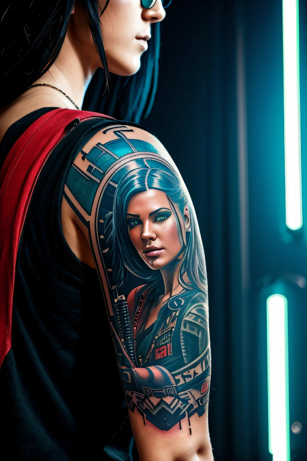 cyberpunk tattoo