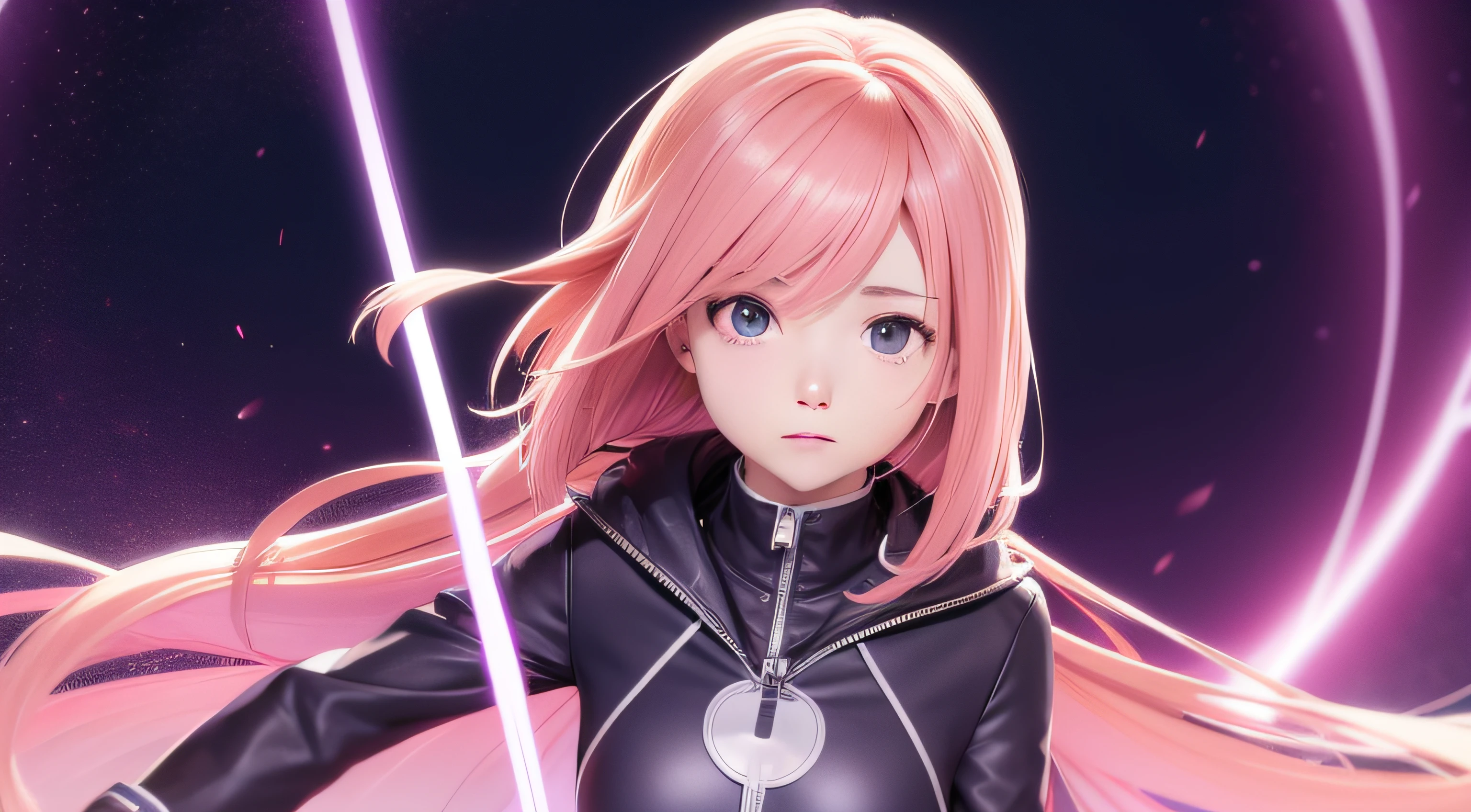 Girl heroine anime, uma jaqueta vermelha e branca, Estilo anime 4K, 4k anime wallpapers, 4k anime wallpapers, papel de parede anime 4k, arte de anime digital detalhada, Melhor Anime 4K Konachan Wallpaper, Anime Art Wallpaper 4K, Anime Art Wallpaper 4K, Anime Art Wallpaper 8K, night core, menina anime retrato, Estilo anime. 8k