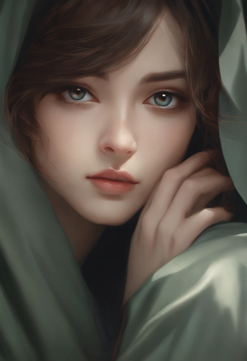 snthwve style, nvinkpunk close-up face portrait (((sks person))), smooth soft skin, big dreamy eyes, beautiful intricate colored hair, symmetric, anime wide eyes, Soft lighting, Detailed face, by shinkai makoto, stanley artgerm lau, WLOP, Ross Drouse, Concept Art, digital painting, Look into the camera,