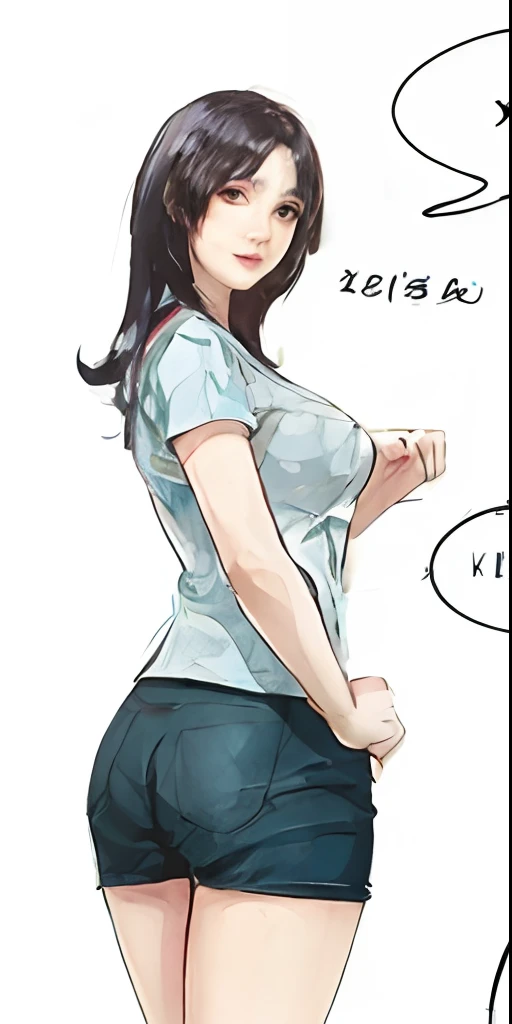 stechu,(white background:1.4), ((tachi-e)), original,(illustration:1.1),(best quality),(masterpiece:1.1),(extremely detailed CG unity 8k wallpaper:1.1), (colorful:0.9),(panorama shot:1.4),(solo:1.2), (ink splashing),(color splashing),((watercolor)), clear sharp focus,{ 1girl standing },((korean style )),flower background,outdoors,rocks, looking at viewer, make happy expressions,soft smile,pure,beautyfull detailed face and eyes,beautyfull intricacy clothing decorative pattern details, black hair,black eyes,colorwater,super big breast,huge breast,(P cup),showing breast