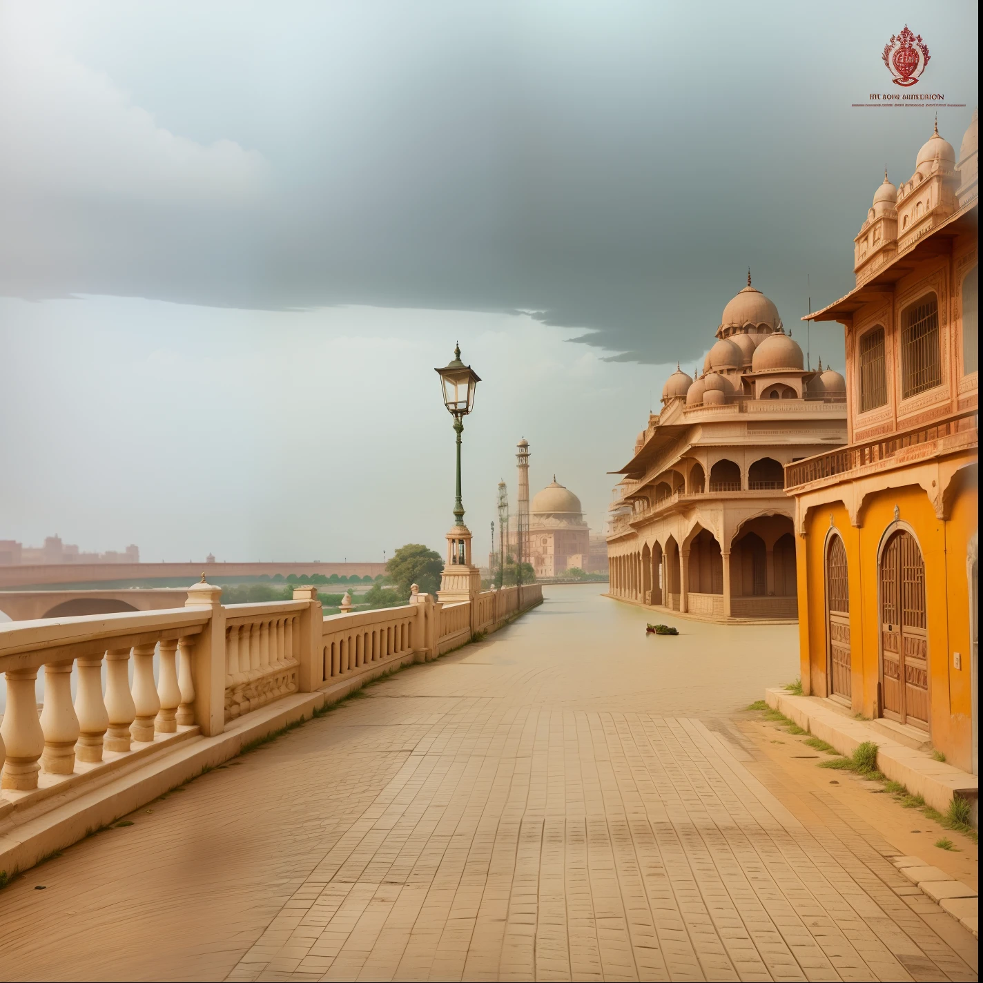 200 years old , realistic 8k a car old models, lighting green tone, India City, side river,