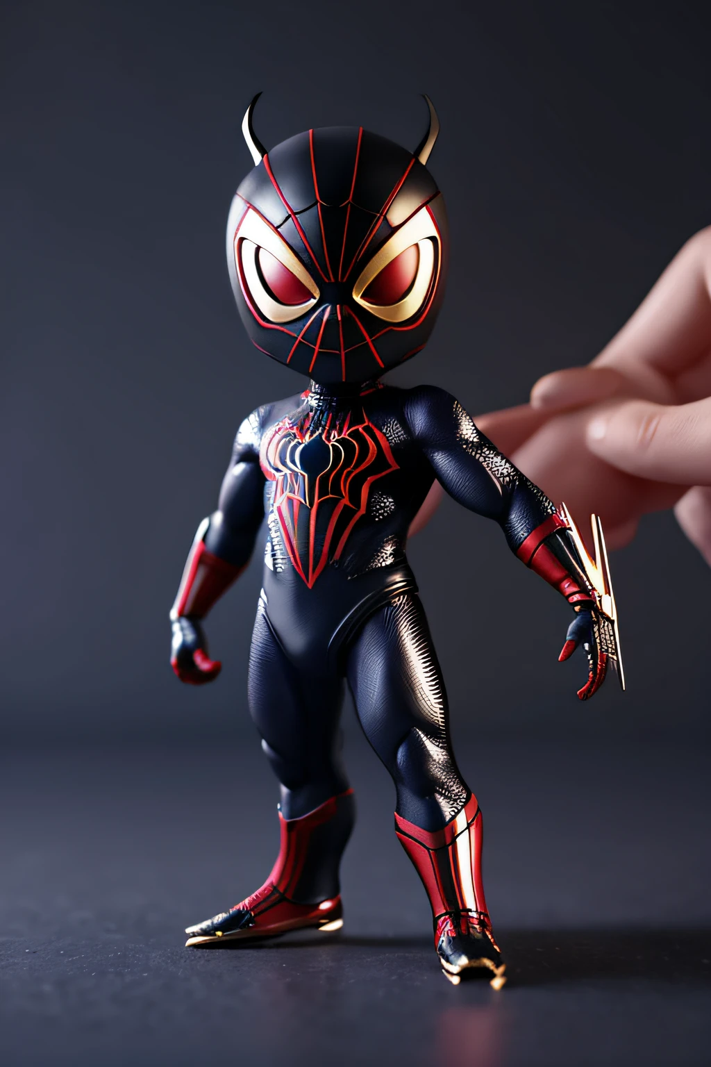 homem aranha estilo chibi, 8k, cinematic, realistic