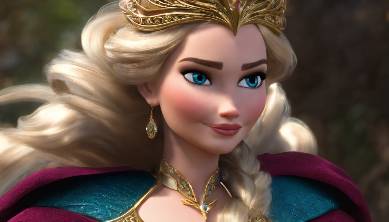 elsa com armadura de ferro
