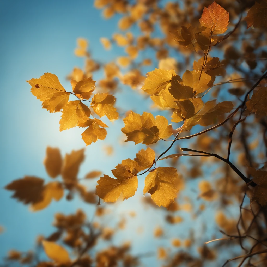 master part, best quality, (Muito detalhado CG unidade 8k papel de parede) (best quality), (best illustration), (Melhores Sombras) Natureza', mar azul,Delicate Leaves Petals of Various Colors Falling in the Air Light Tracking, super detalhado
