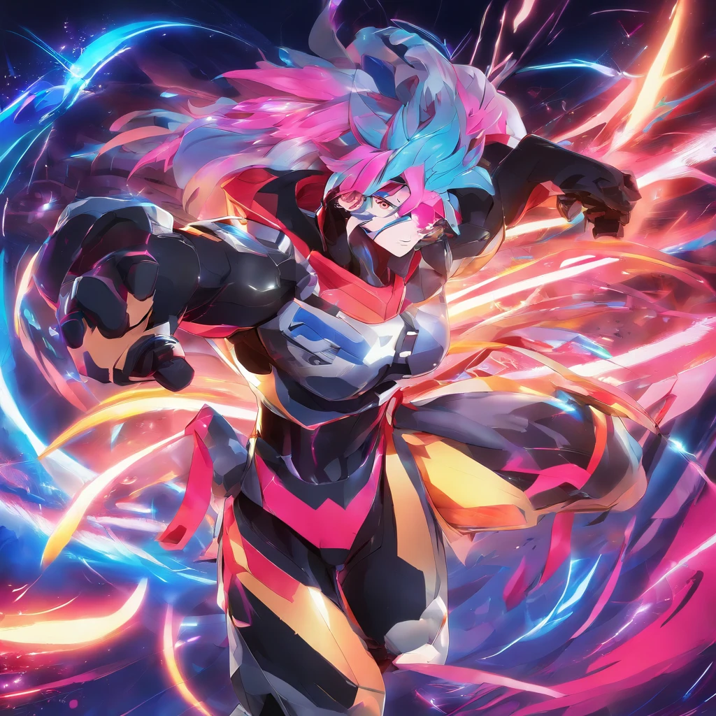 best quality,4k,8k,highres,masterpiece:1.2,ultra-detailed,realistic:1.37,anime,illustration,concept art,neon colors,strong contrast,leather material,metallic finish,vibrant lighting,aggressive pose,strong muscle definition,sharp claws,AI-generated panda mascot,intense stare,gritty background,urban setting,motion lines,energy effects,explosive power,superhuman agility,speed lines,ferocious expression,roaring sound waves,player taglines,team name integration,esports championship trophy,fireworks,epic battle atmosphere