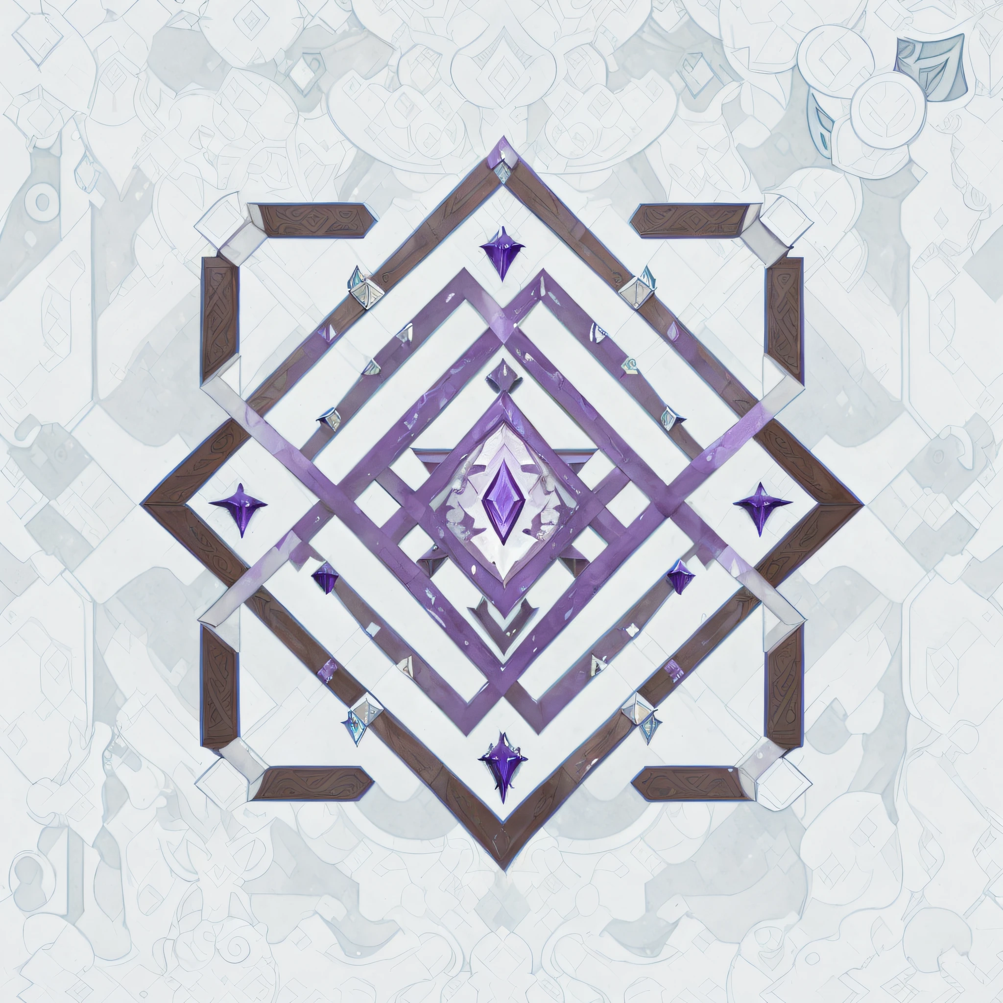 a black and white image of a square maze with a square in the middle, maze-like, maze like, hedgemaze, labirynth, glagolitic glyph, ancient symbol behind it, fantasy game spell symbol, abstract logo, maze, symmetrical logo, geometric ornament, serpentine maze, symbol, ( ( generative ) ), elaborate geometric ornament, hd illustration, high quality art, high quality photo, world of warcraft spell icon, ancient symbol behind it, imperial symbol, sojourn from overwatch, fantasy game spell symbol, fantasy game spell icon, rating: general, symbol, elitedangerous 💙💜 ornate ︎, genshin impact, rating:g, quest marker, infinity glyph, [epic, symmetrical logo], ancient symbol behind it, rune-engraved armor, simple shading, raziel irl, infinity glyph, rock shade, mud, dark skye, cloudy, gray color, purple crystal inside, purple mineral