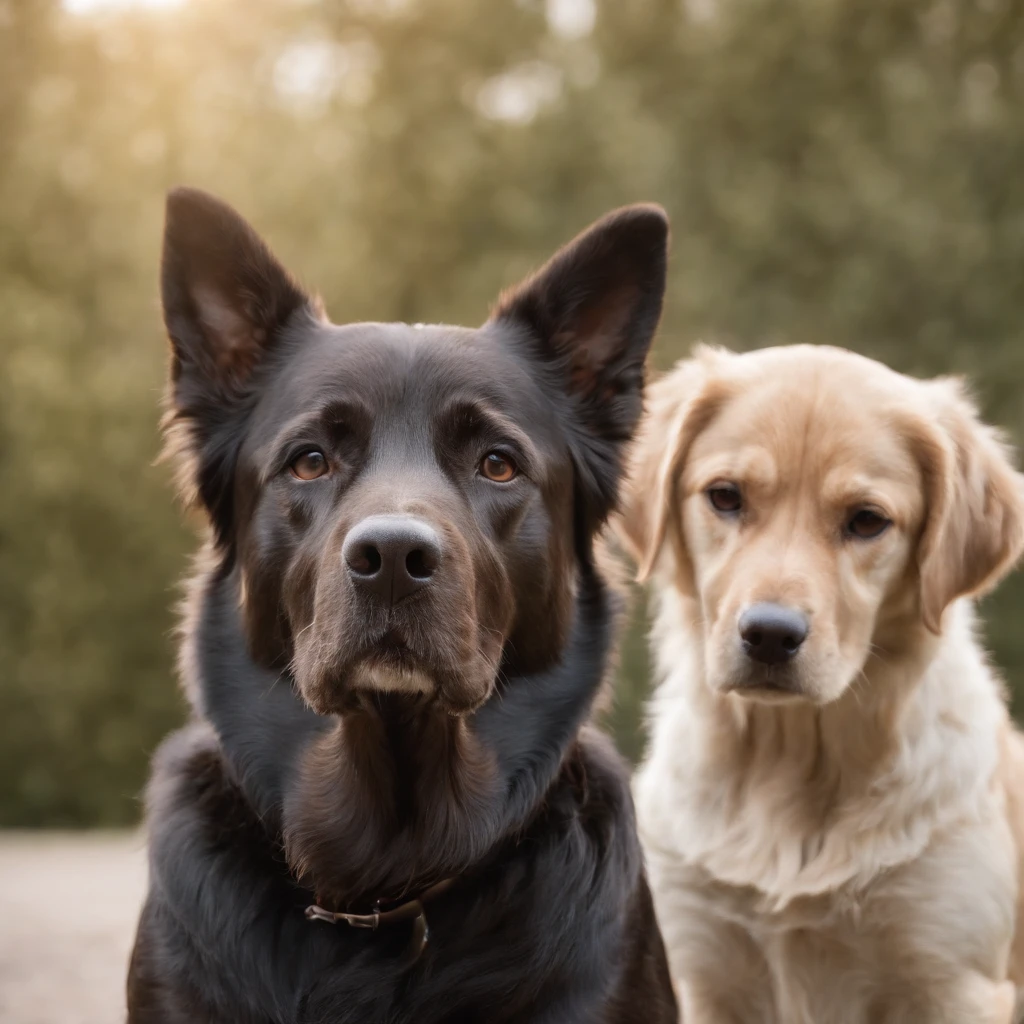dog and owners together