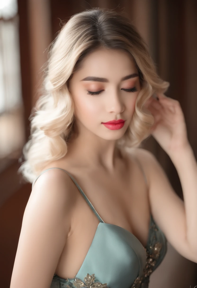 Backview, (peito achatado), dentadura da pele, (12 anos), moda moda linda menina bonita, suave atraente menina bonita chinesa, 10 anos, Delicate and sexy collarbone, face oval atraente, double eyelids, smart peach blossom eyes, pink lips, nariz pequeno, bareshoulders, foco no rosto, Rosto em close-up, Ultra High Definition, Ultra Definition, foto de corpo inteiro, Ultra-fine light transmission, parte superior do corpo doce e brincalhona, transparente