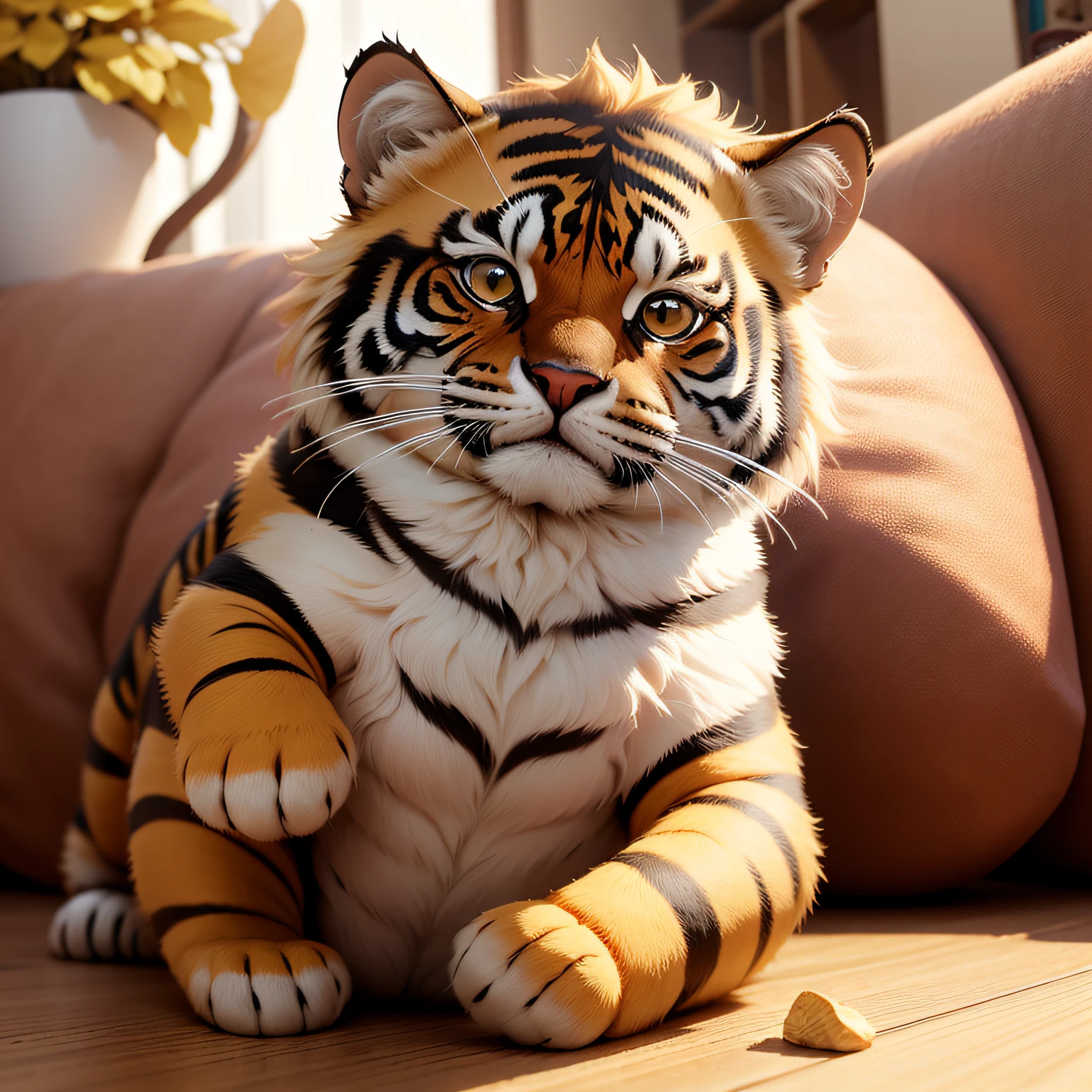 tigre fofinho cheio de moedas