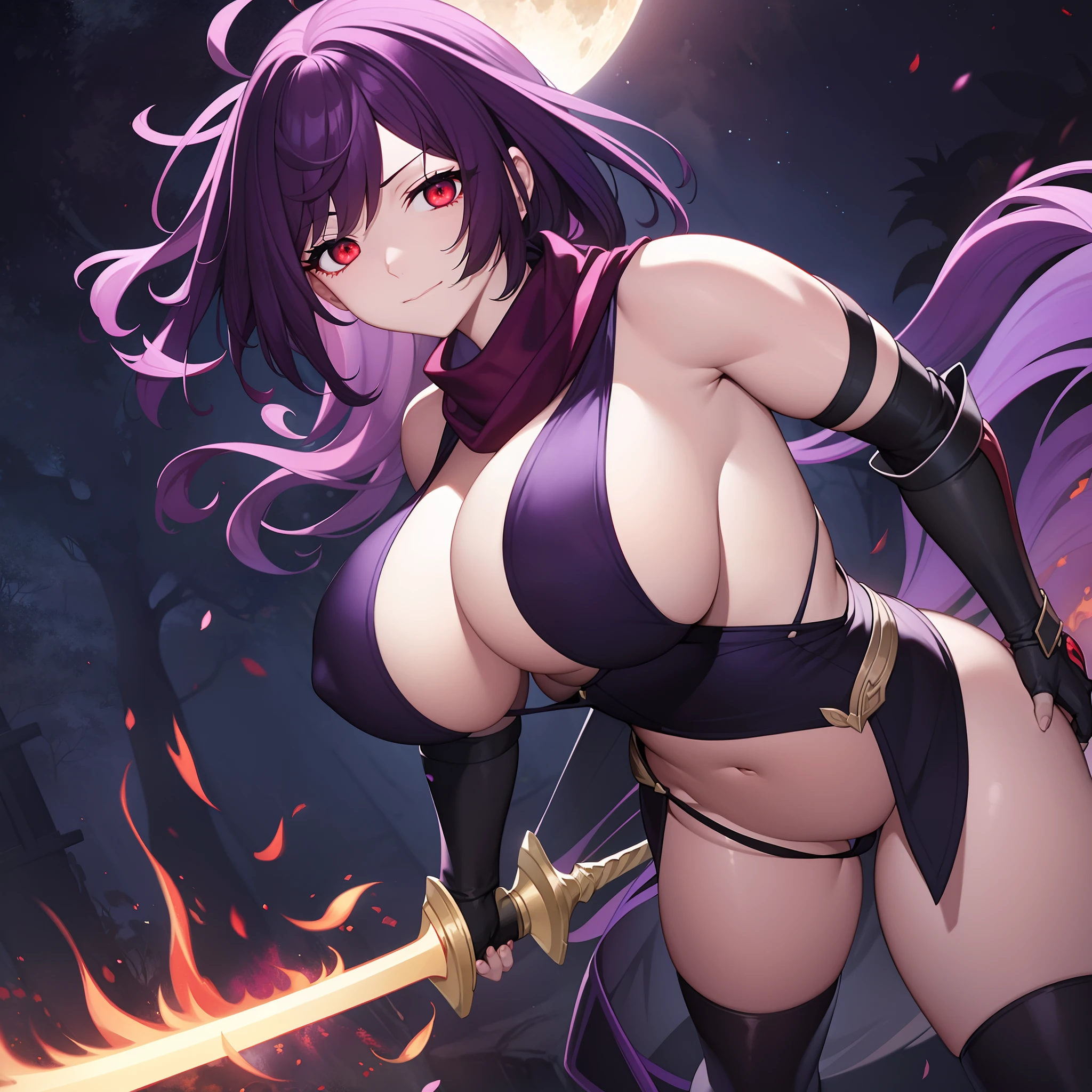 Outrageous resolution+++、masterpiece++、top-quality++、ultra-definition++、ultra-definition++、4k++、8k++、from side、(Background Focus)++、Sexily dressed woman casts a spell of a black knight with huge breasts fluttering a red scarf with flame eyes fighting with black armor and black sword and purple flame on a moonlit night destroying a city、Rune of a black knight with huge breasts who wears purple flames on a moonlit night with black armor and black swords, and a red scarf with flame eyes.、The magic of a black knight with huge breasts who wears purple flames on a moonlit night with black armor and black sword and red scarf with flame eyes、A black knight with huge breasts who wears black armor, black sword, purple flame on the moonlit night flying above and fights with a red scarf with flame eyes、Brown-skinned, muscular busty mature dwarf living in a volcano wears a blacksmith apron and wields a blacksmith hammer、A goddess of a huge breasts black knight who wears black armor and black sword and purple flame on a moonlit night and wears a red scarf with flame eyes、detailed fantasy art、fantasy art style、Blake Brown skinned muscular big breasts mature woman dwarf living in beautiful ancient volcano wears blacksmith apron and wields blacksmithing hammer witch、A queen of black knights with huge breasts who wears black armor and purple flames all over her body on a moonlit night and wears a red scarf with flame eyes.、Fantasy Art Behans、A black knight sorcerer with huge breasts who wears black armor and black sword and purple flame on a beautiful moonlit night and wears a red scarf with flame eyes、A black knight sorcerer with huge breasts who wears black armor and black sword and purple flame on a beautiful moonlit night and wears a red scarf with flame eyes、Colossal breasts black knight shards fluttering with red muffler with flame eyes fighting with full body black armor and black sword and purple flame on a shiny floating moon night、A huge breasts black knight magic circle t