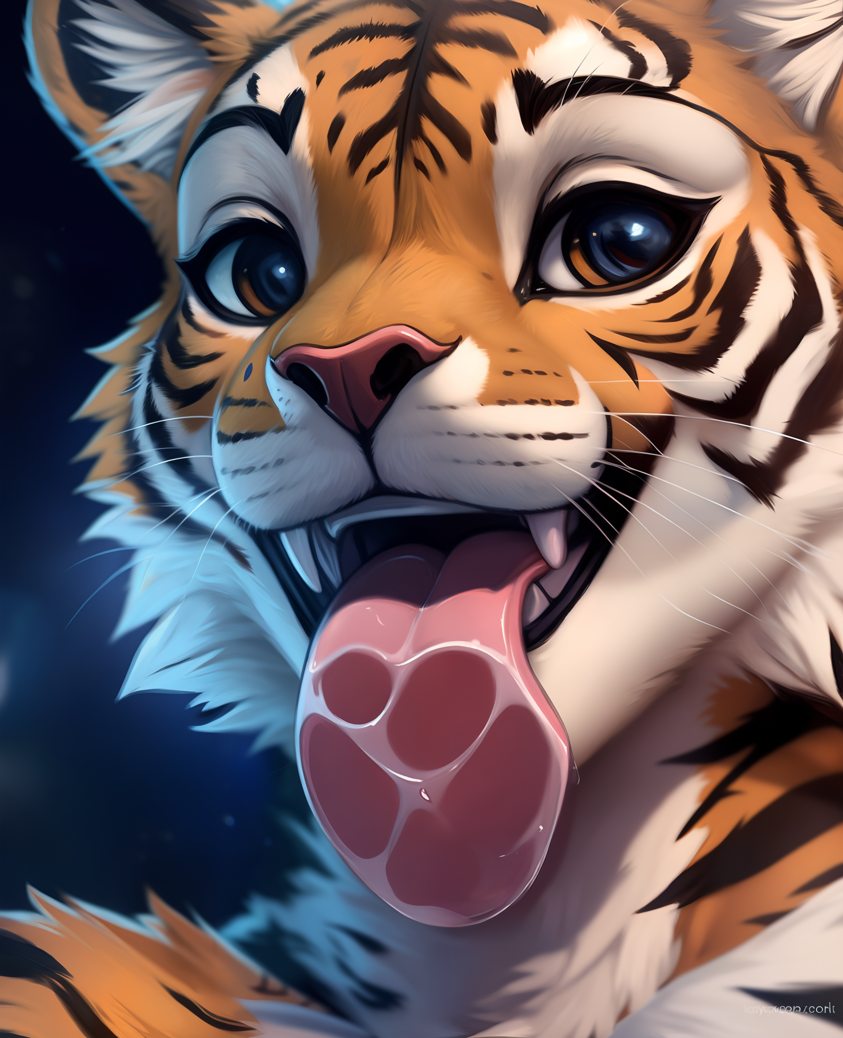 Angiewolf Licking screen - Tongue on glass v1.0