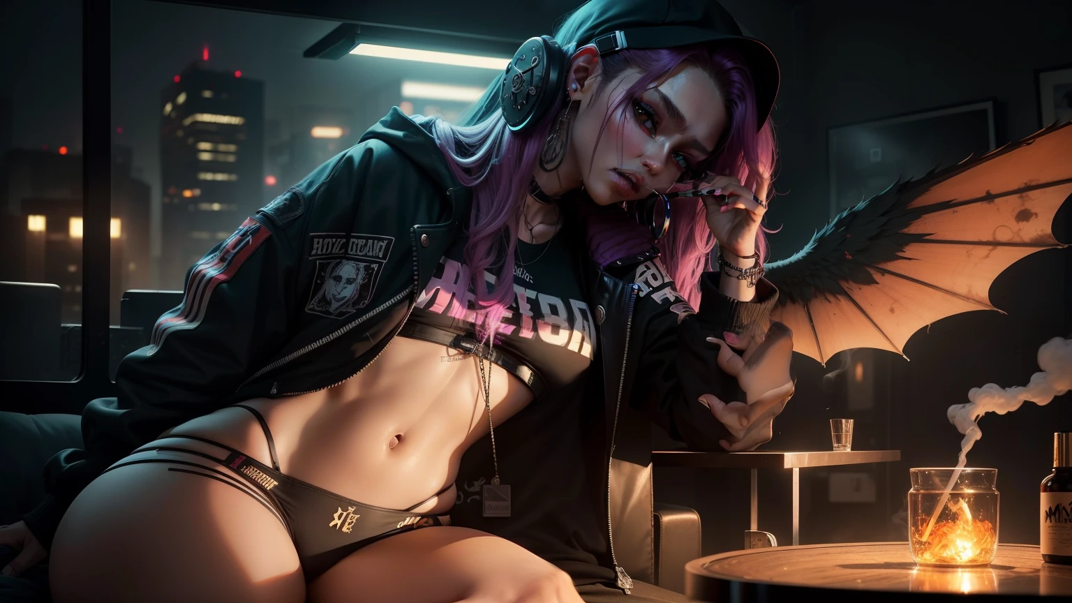 Tabagismo, cigarro, smoking hookah, Tabagismo, electronic cigarette, pode, vape, mulher, gostosa, Egirl, 26 anos, viver machuca, triste, moletom, auricular, studio, music, sentado, Cyberpunk, triste, Escuro, trevas, fogo, Inferno, apocalipse, FALLEN ANGEL, Demon, fim do mundo, - Deserto Escuro, sexy, clique em Isca, Egirl, hiphop, chapa YouTube, Tumblr, Chill,
