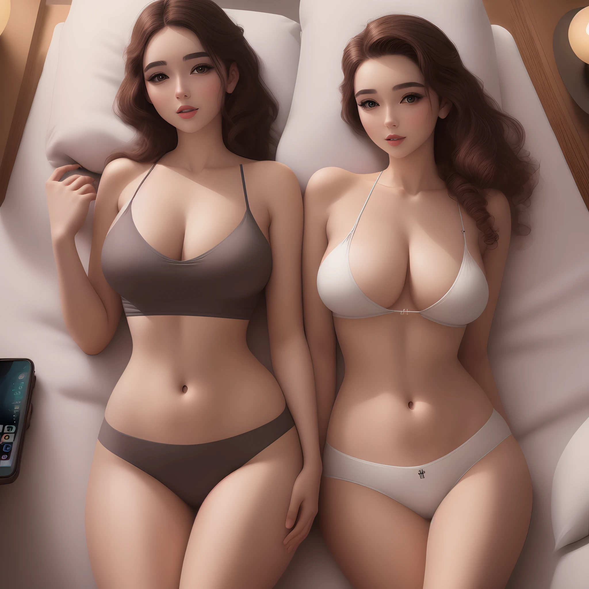 Foto tirada de um iPhone 14 pro aonde tem uma mulher com um corpo de modelo e uma face fofa e doce