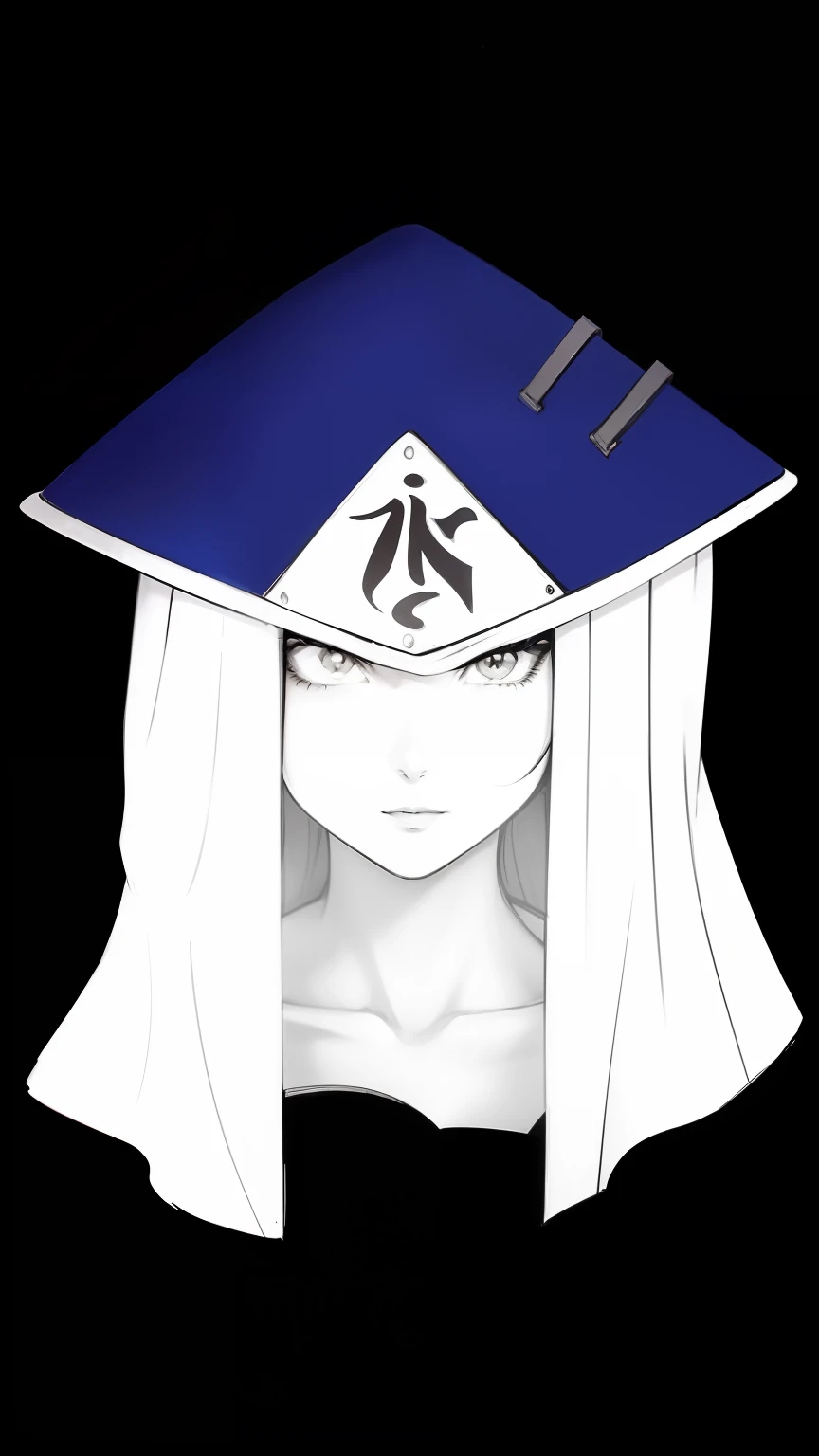 A beautiful black-haired woman wearing the Mizukage hat from the Naruto anime universe.