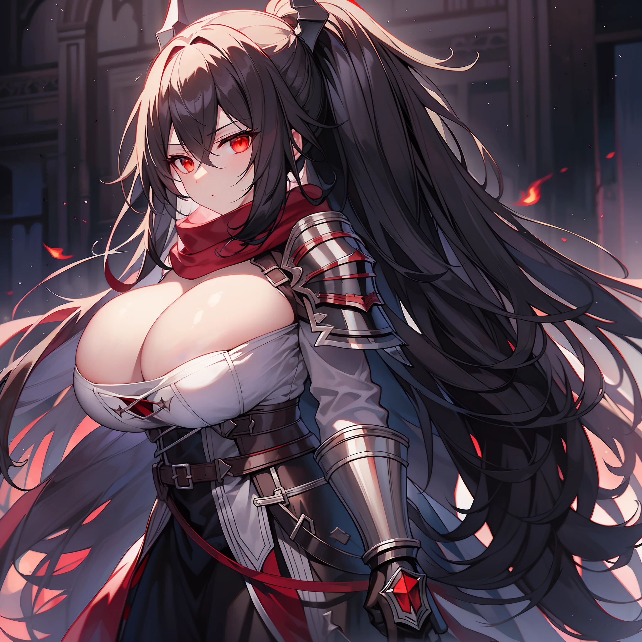 Outrageous resolution+++、masterpiece++、top-quality++、ultra-definition++、ultra-definition++、4k++、8k++、from side、(Background Focus)++、Sexily dressed woman casts a spell of a black knight with huge breasts fluttering a red scarf with flame eyes fighting with black armor and black sword and purple flame on a moonlit night destroying a city、Rune of a black knight with huge breasts who wears purple flames on a moonlit night with black armor and black swords, and a red scarf with flame eyes.、The magic of a black knight with huge breasts who wears purple flames on a moonlit night with black armor and black sword and red scarf with flame eyes、A black knight with huge breasts who wears black armor, black sword, purple flame on the moonlit night flying above and fights with a red scarf with flame eyes、Brown-skinned, muscular busty mature dwarf living in a volcano wears a blacksmith apron and wields a blacksmith hammer、A goddess of a huge breasts black knight who wears black armor and black sword and purple flame on a moonlit night and wears a red scarf with flame eyes、detailed fantasy art、fantasy art style、Blake Brown skinned muscular big breasts mature woman dwarf living in beautiful ancient volcano wears blacksmith apron and wields blacksmithing hammer witch、A queen of black knights with huge breasts who wears black armor and purple flames all over her body on a moonlit night and wears a red scarf with flame eyes.、Fantasy Art Behans、A black knight sorcerer with huge breasts who wears black armor and black sword and purple flame on a beautiful moonlit night and wears a red scarf with flame eyes、A black knight sorcerer with huge breasts who wears black armor and black sword and purple flame on a beautiful moonlit night and wears a red scarf with flame eyes、Colossal breasts black knight shards fluttering with red muffler with flame eyes fighting with full body black armor and black sword and purple flame on a shiny floating moon night、A huge breasts black knight magic circle t